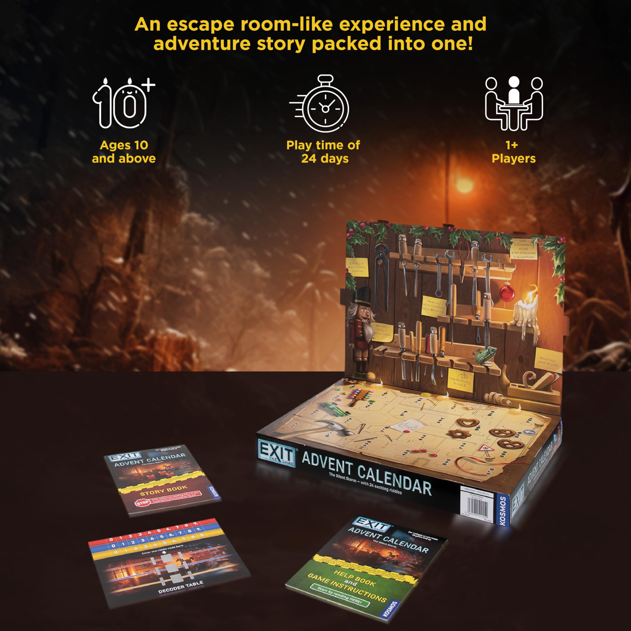 Foto 3 pulgar | Calendario De Adviento Exit: El Juego La Familia Silent Storm - Venta Internacional.