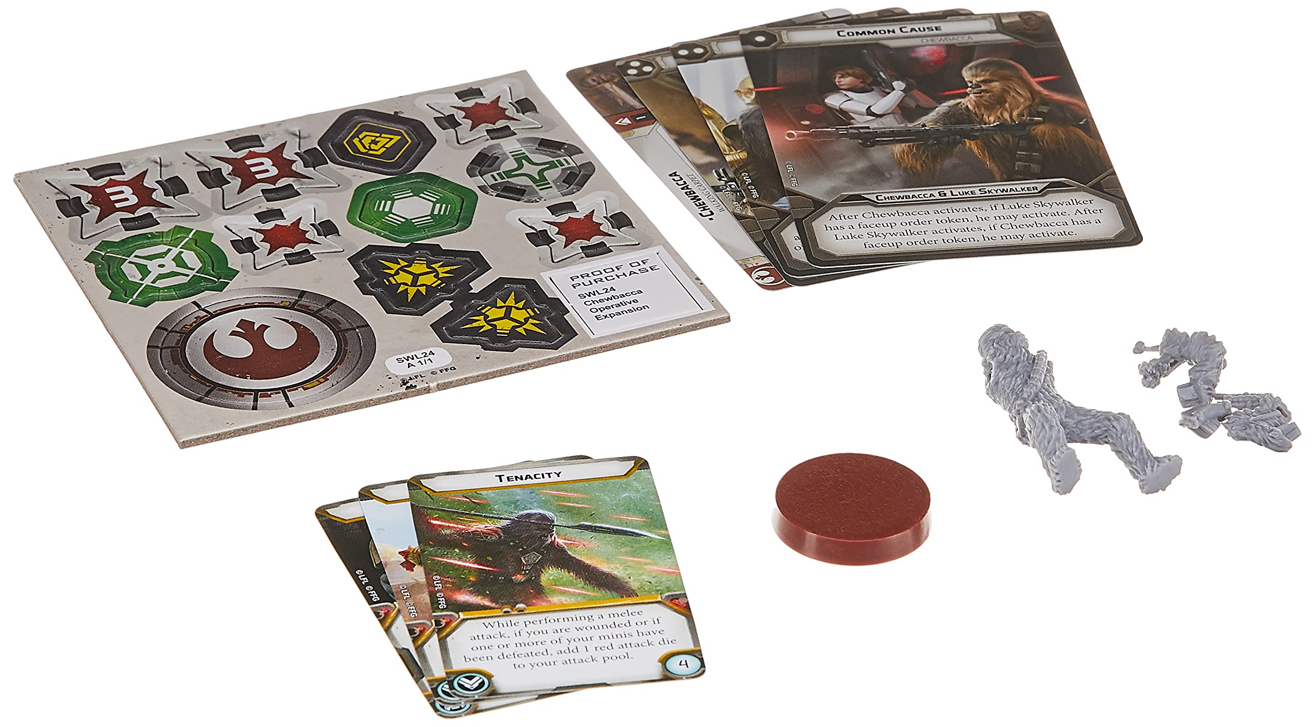 Foto 4 pulgar | Juego De Miniaturas De Mesa Atomic Mass Star Wars: Legion Chewbacca Operative Expansion - Venta Internacional.