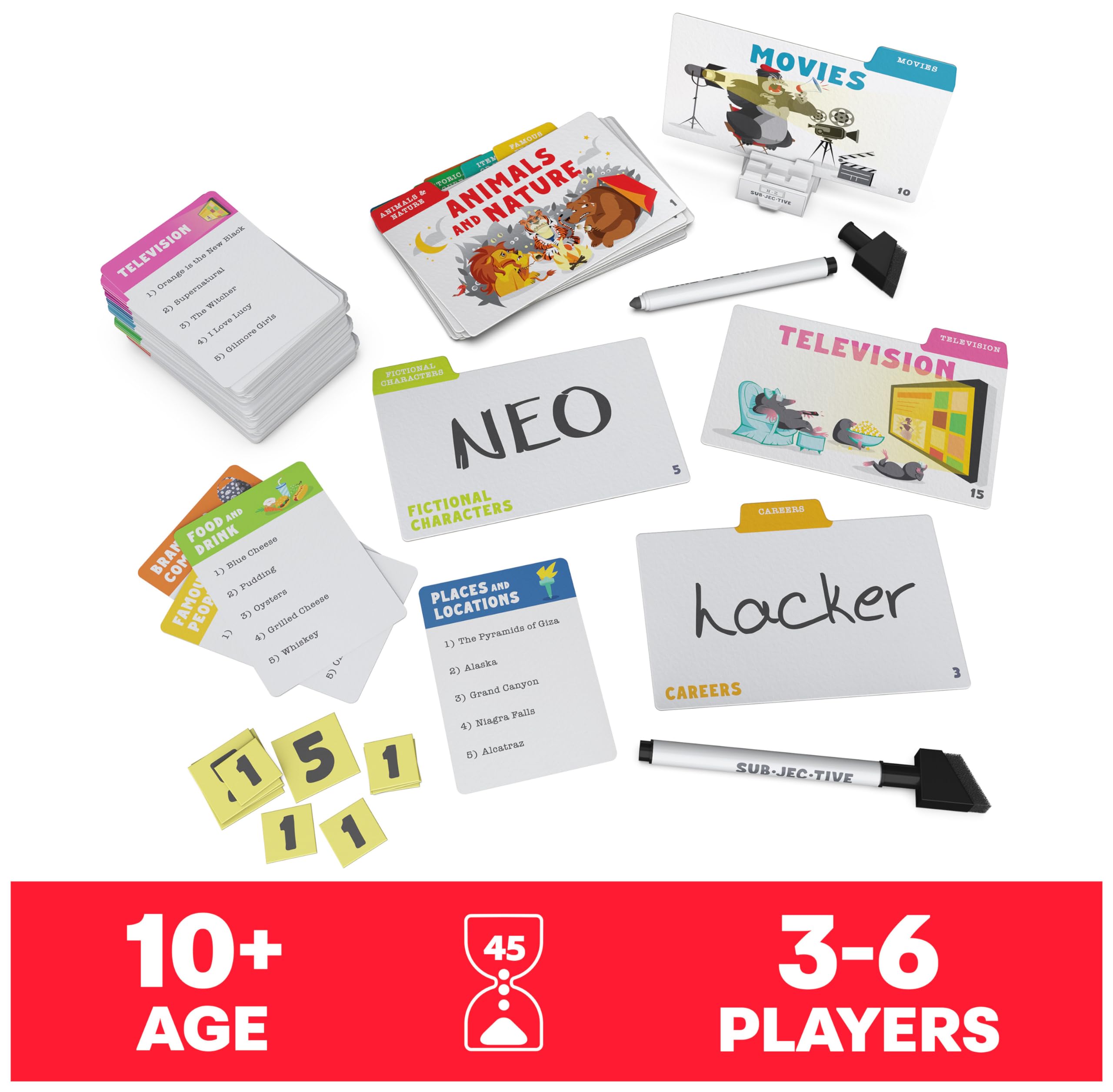 Foto 3 pulgar | Juego De Cartas Spin Master Subjetive Para Family Night 10+ - Venta Internacional.