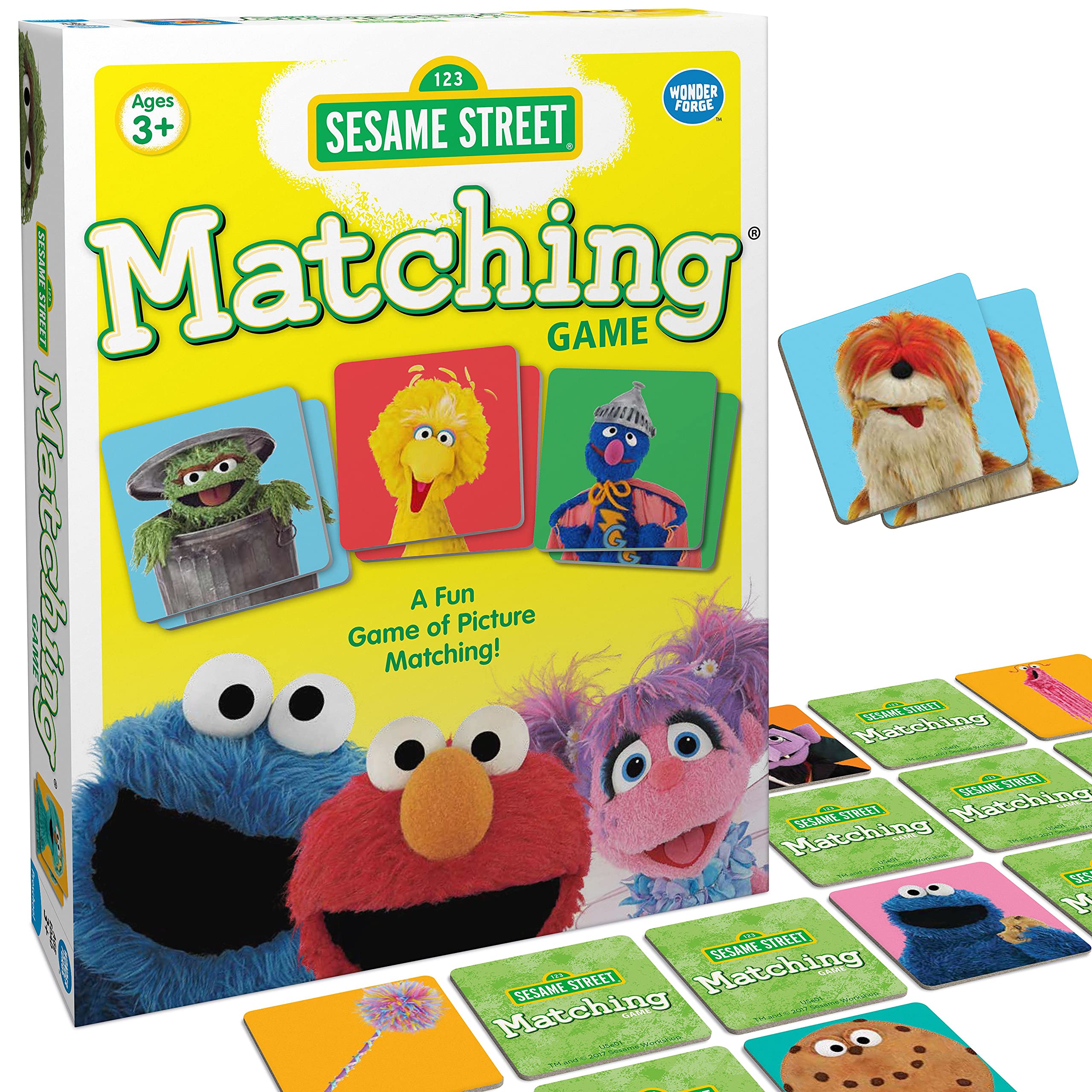 Juego De Memoria Wonder Forge Sesame Street Matching Kids 3-5 - Venta Internacional.