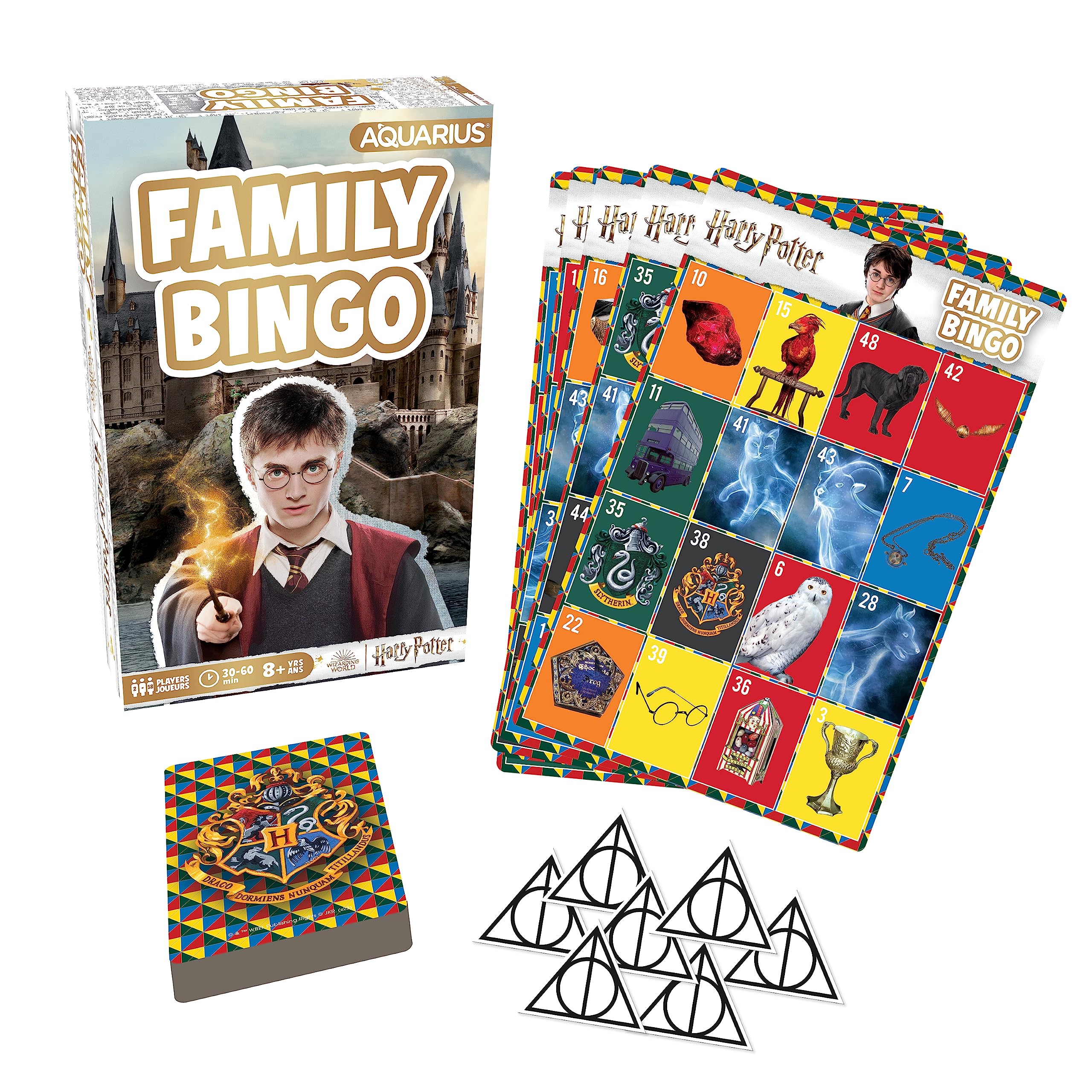 Foto 2 pulgar | Juego De Bingo Aquarius Harry Potter Family Con 18 Cartas Para Niños Mayores De 8 Años - Venta Internacional.