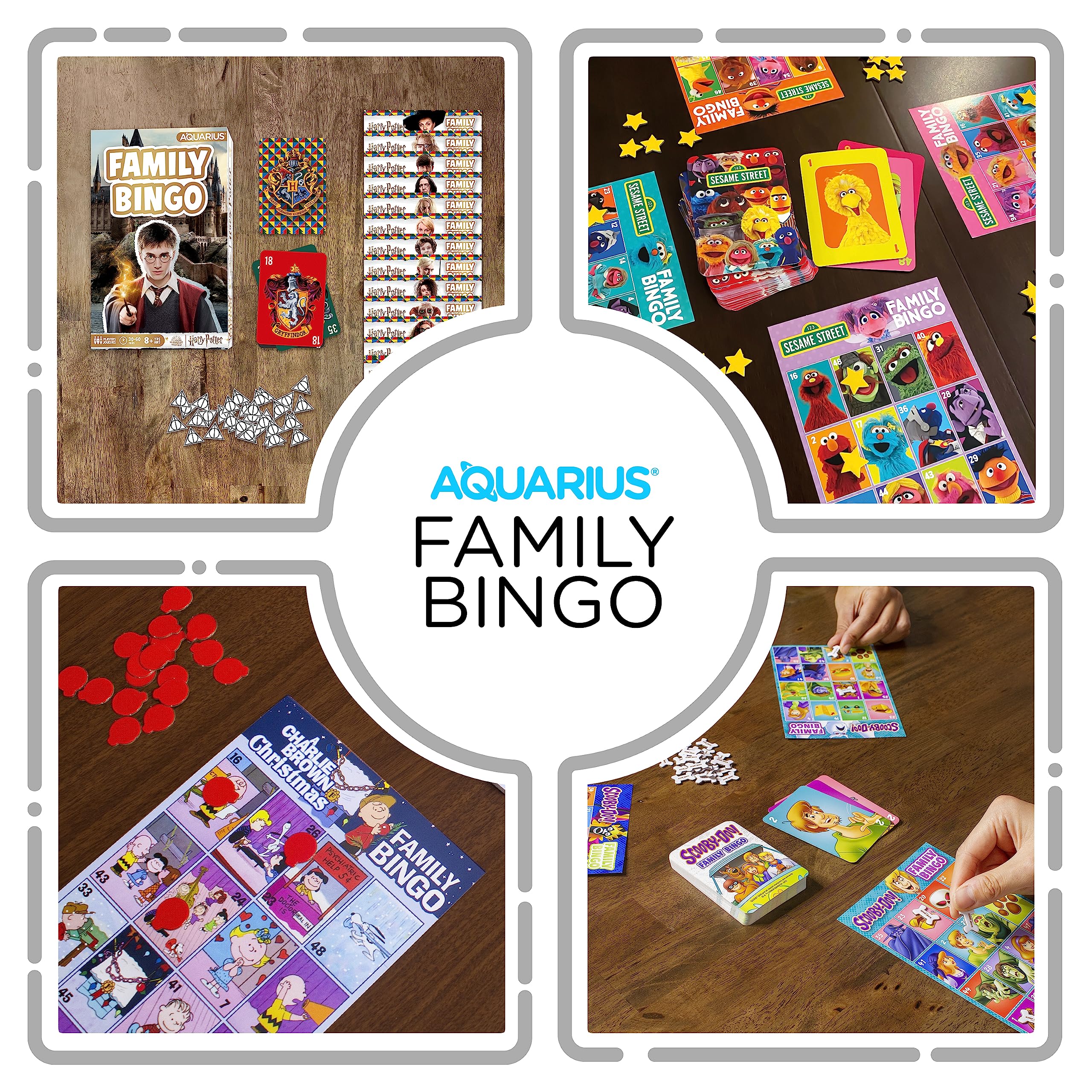 Foto 5 pulgar | Juego De Bingo Aquarius Harry Potter Family Con 18 Cartas Para Niños Mayores De 8 Años - Venta Internacional.