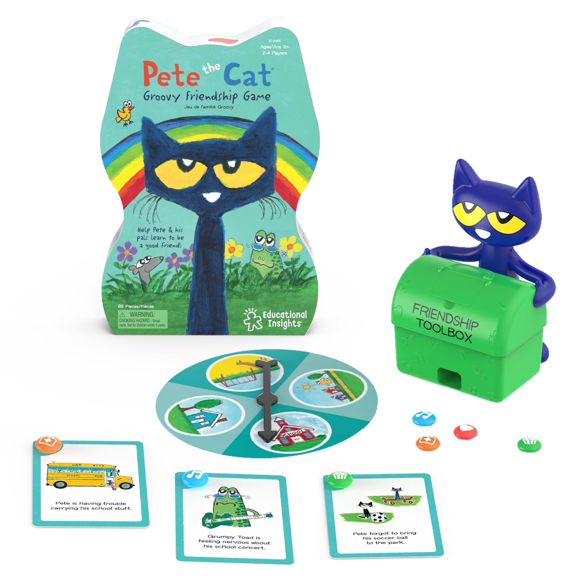 Juego De Mesa Educational Insights Pete The Cat Groovy Friendship - Venta Internacional.