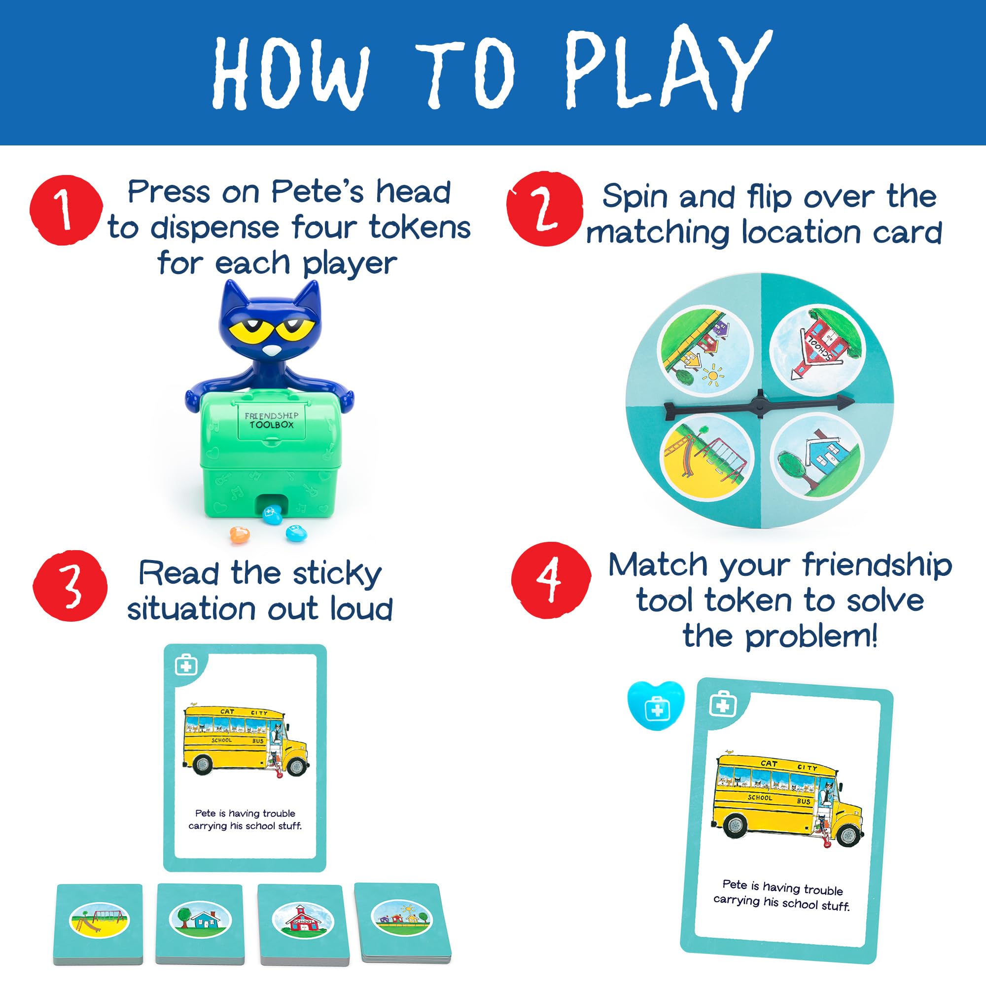 Foto 3 | Juego De Mesa Educational Insights Pete The Cat Groovy Friendship - Venta Internacional.