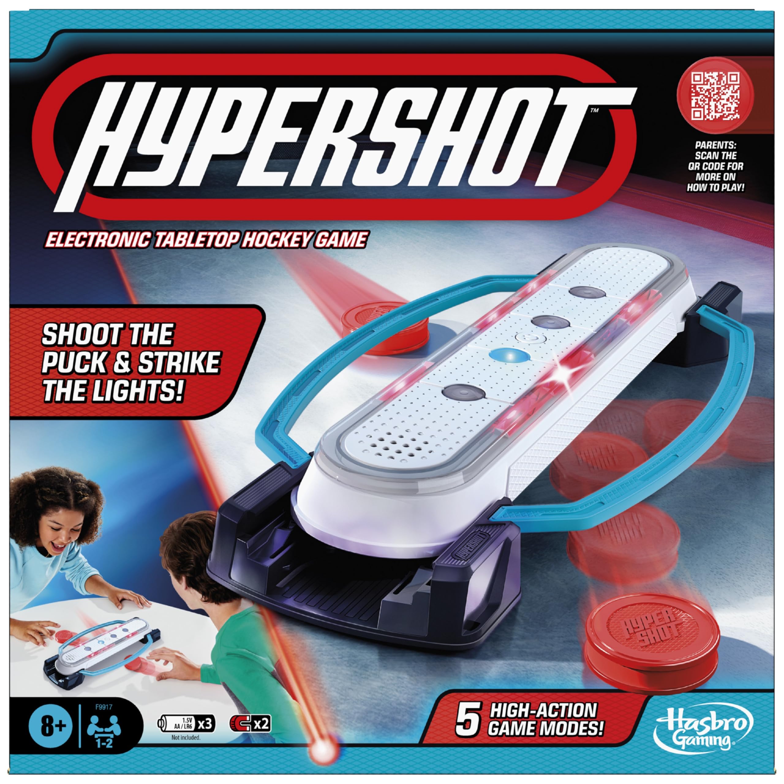Foto 2 pulgar | Juego Electrónico De Hockey De Mesa Hasbro Hypershot Kids 8+ - Venta Internacional.