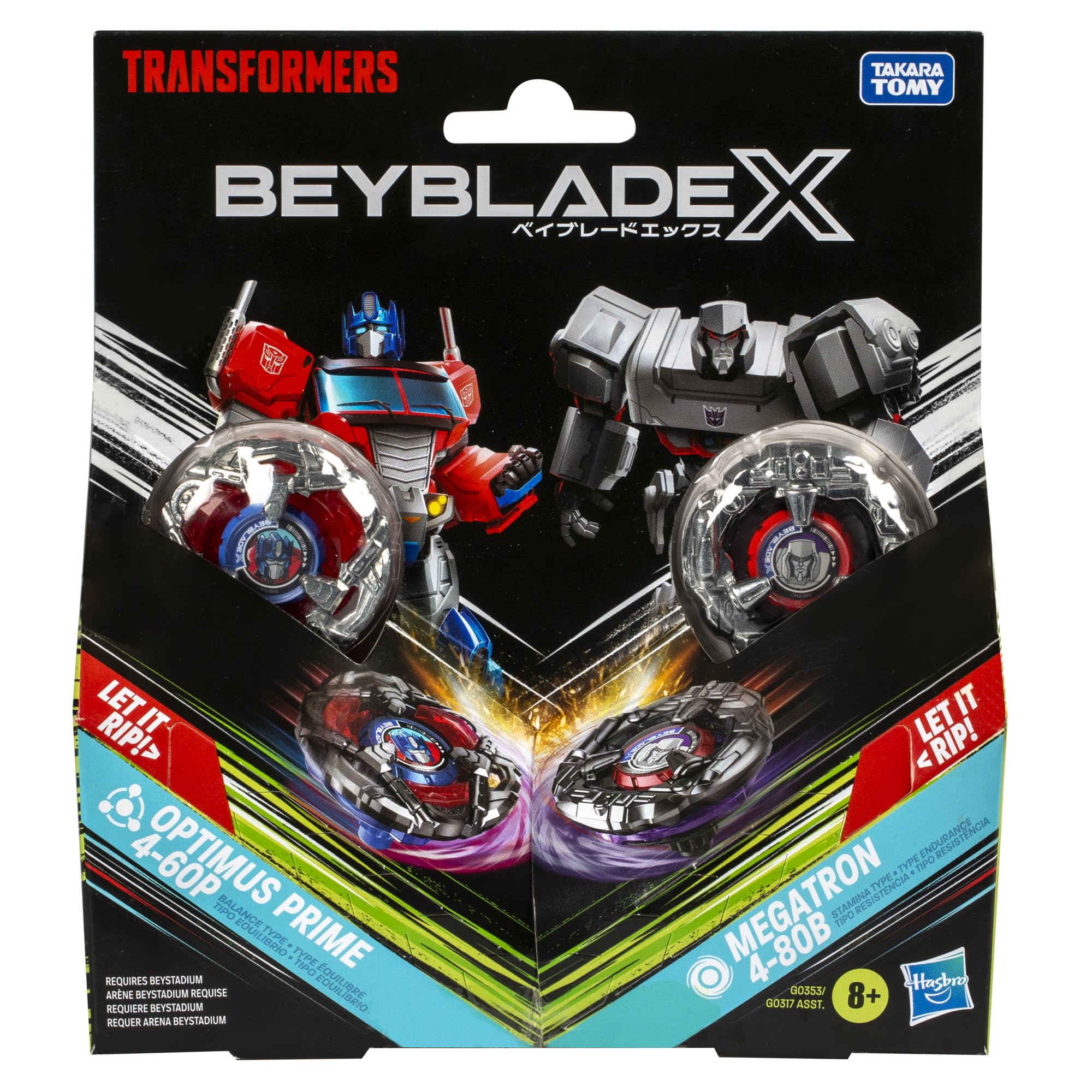 Foto 3 | 8 Años De Colaboración Entre Beyblade X Transformers Y Battling Top Toy - Venta Internacional.