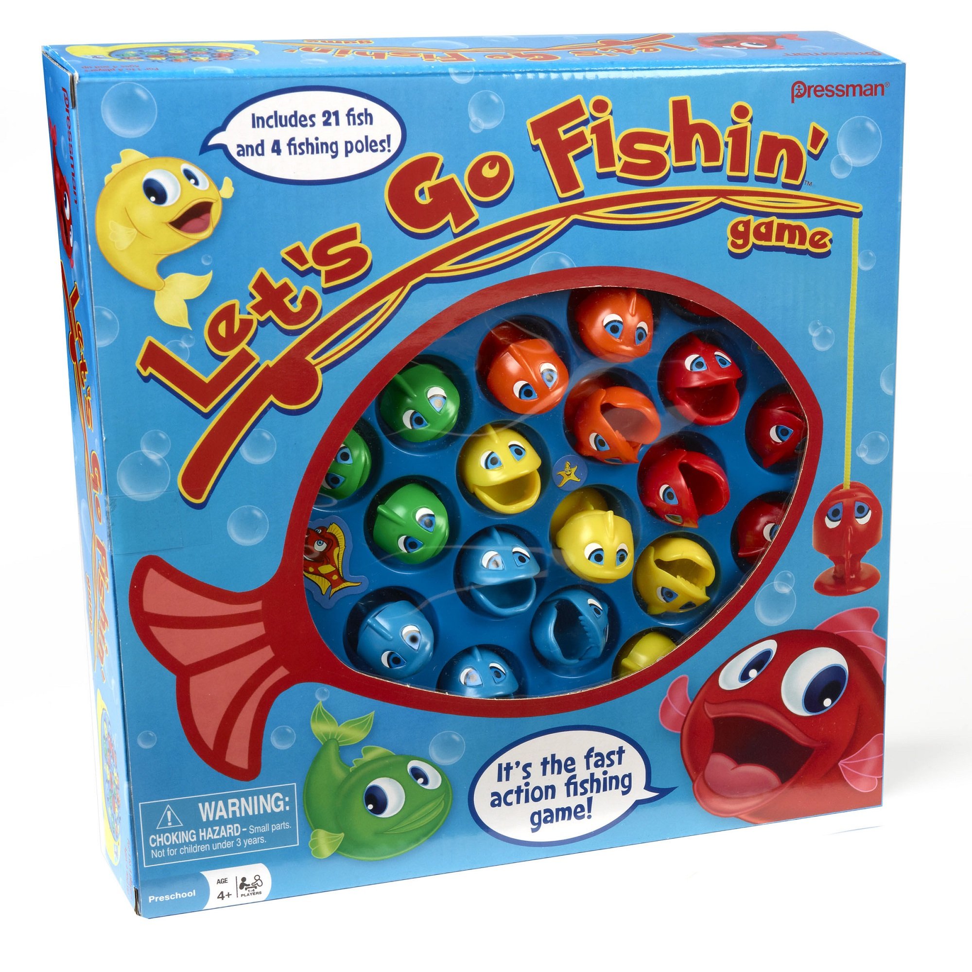 Juego Pressman Let's Go Fishin' Original Para 1-4 Jugadores - Venta Internacional.