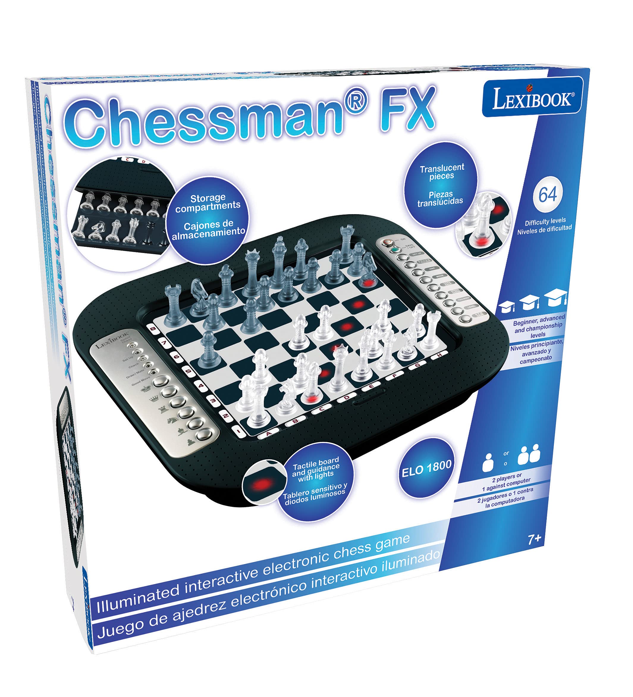 Foto 6 pulgar | Juego De Ajedrez Electrónico Lexibook Chessman  Fx Con 64 Niveles - Venta Internacional.