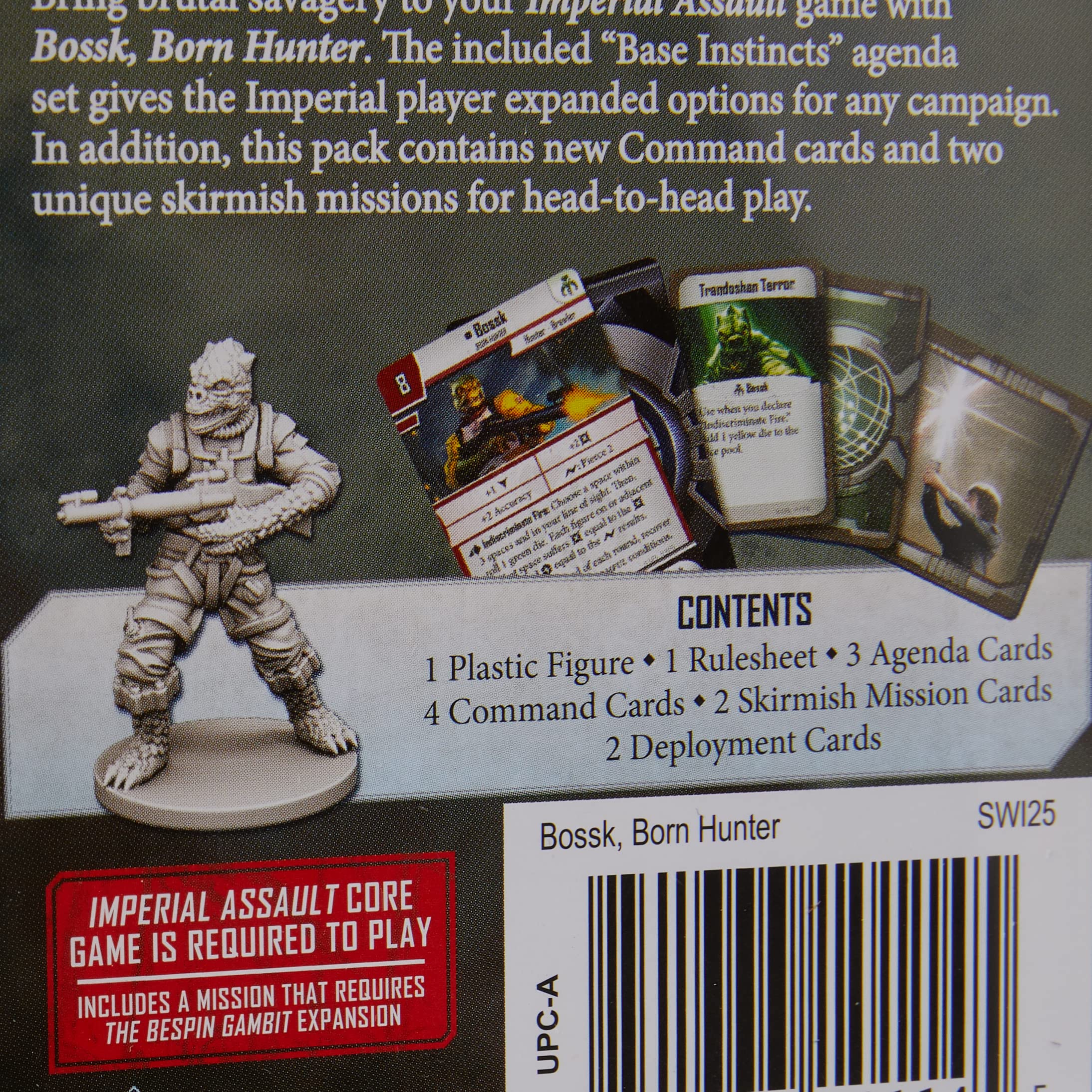 Foto 4 pulgar | Juego De Mesa Fantasy Flight Games Star Wars Imperial Assault Bossk - Venta Internacional.