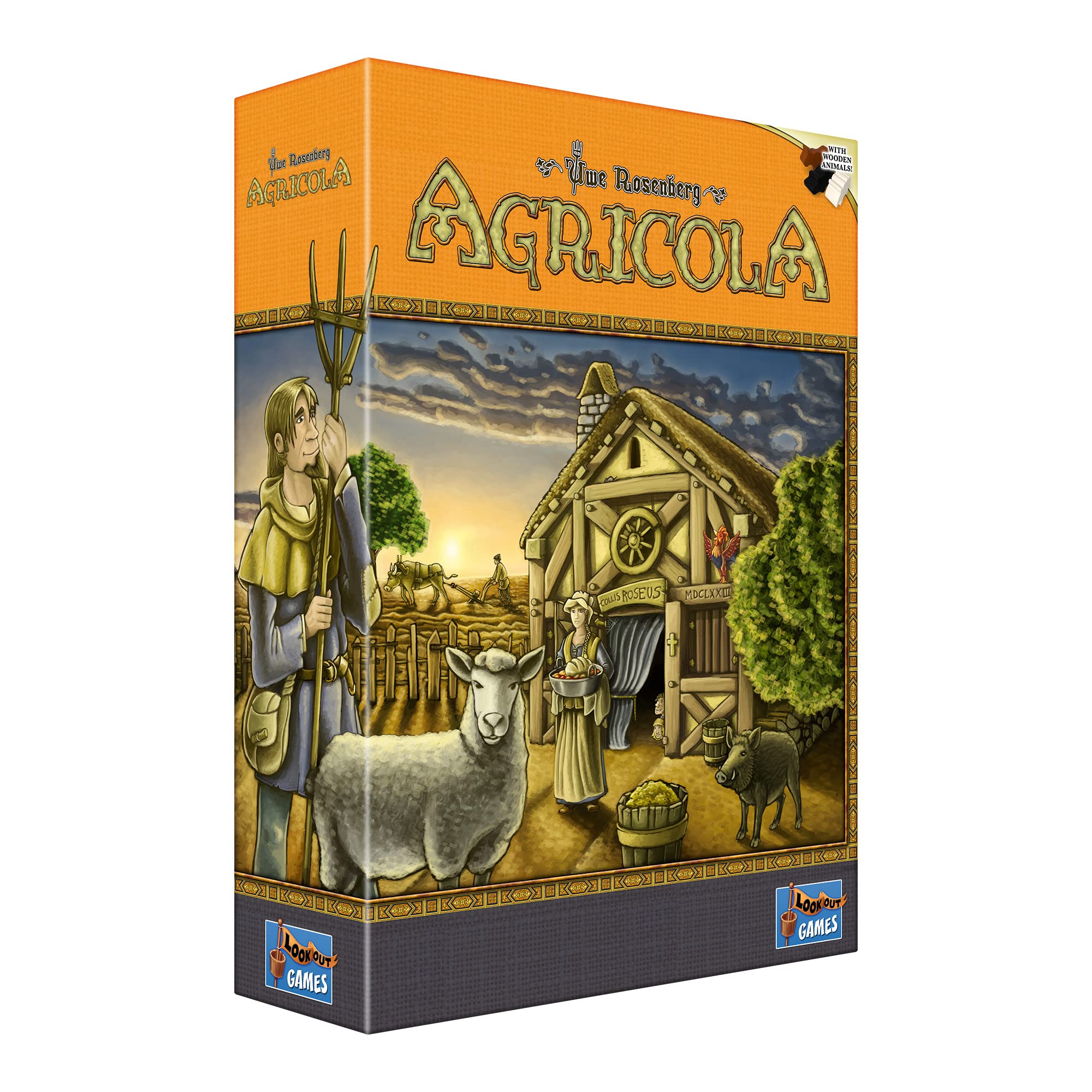 Juego De Mesa Lookout Agricola (edición Revisada) Estrategia 12+ - Venta Internacional.