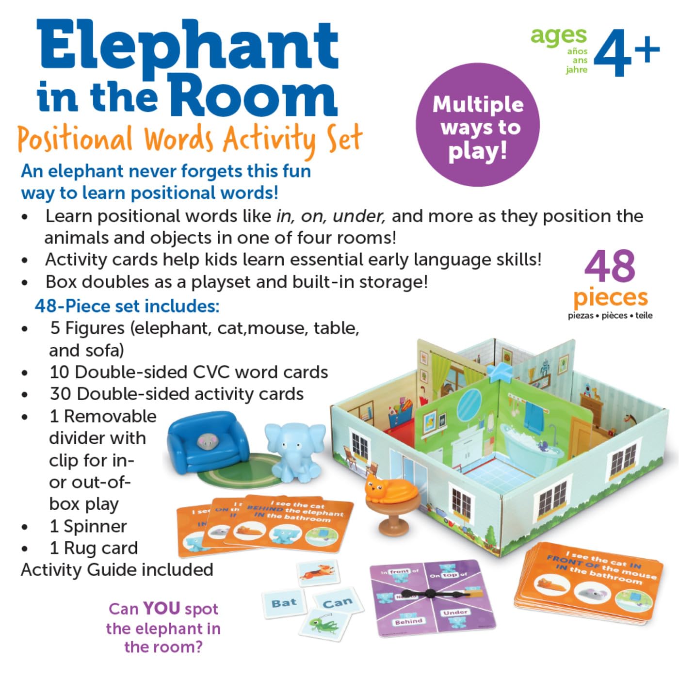 Foto 7 pulgar | Juegos Educativos Y Recursos De Aprendizaje Elephant In The Room - Venta Internacional.