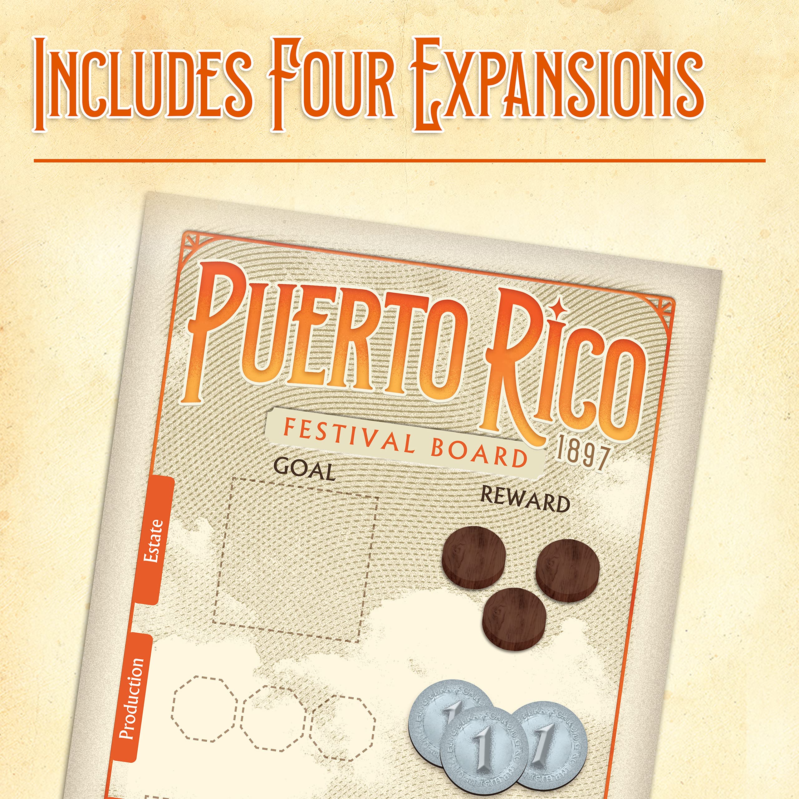 Foto 5 pulgar | Juego De Mesa Ravensburger Puerto Rico 1897 Para Niños Y Adultos - Venta Internacional.