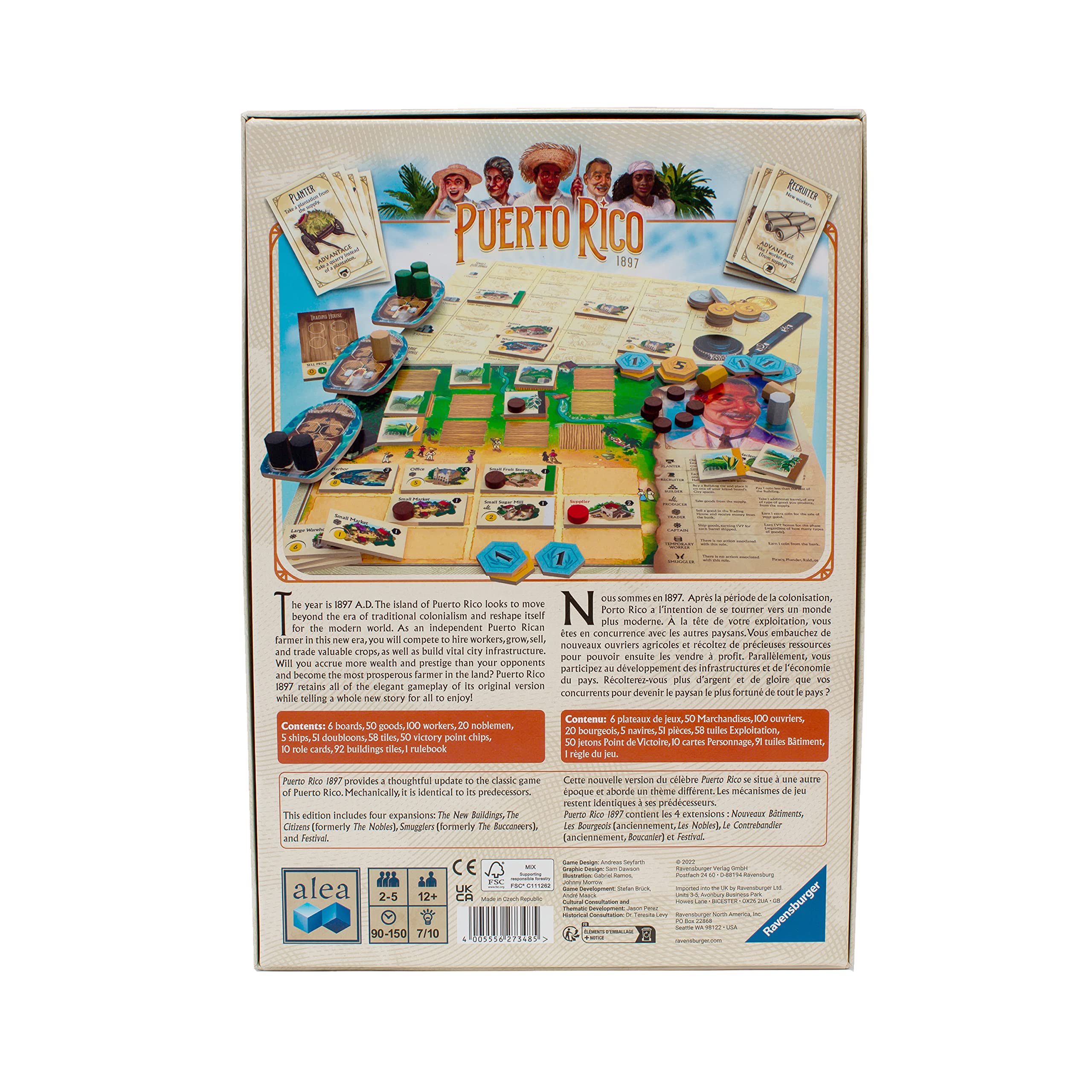 Foto 7 pulgar | Juego De Mesa Ravensburger Puerto Rico 1897 Para Niños Y Adultos - Venta Internacional.