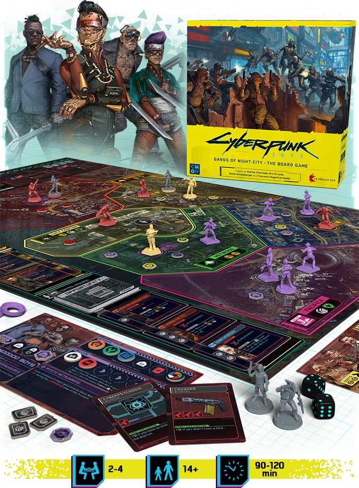 Foto 3 pulgar | Juego De Mesa Cmon Cyberpunk 2077: Gangs Of Night City - Venta Internacional.