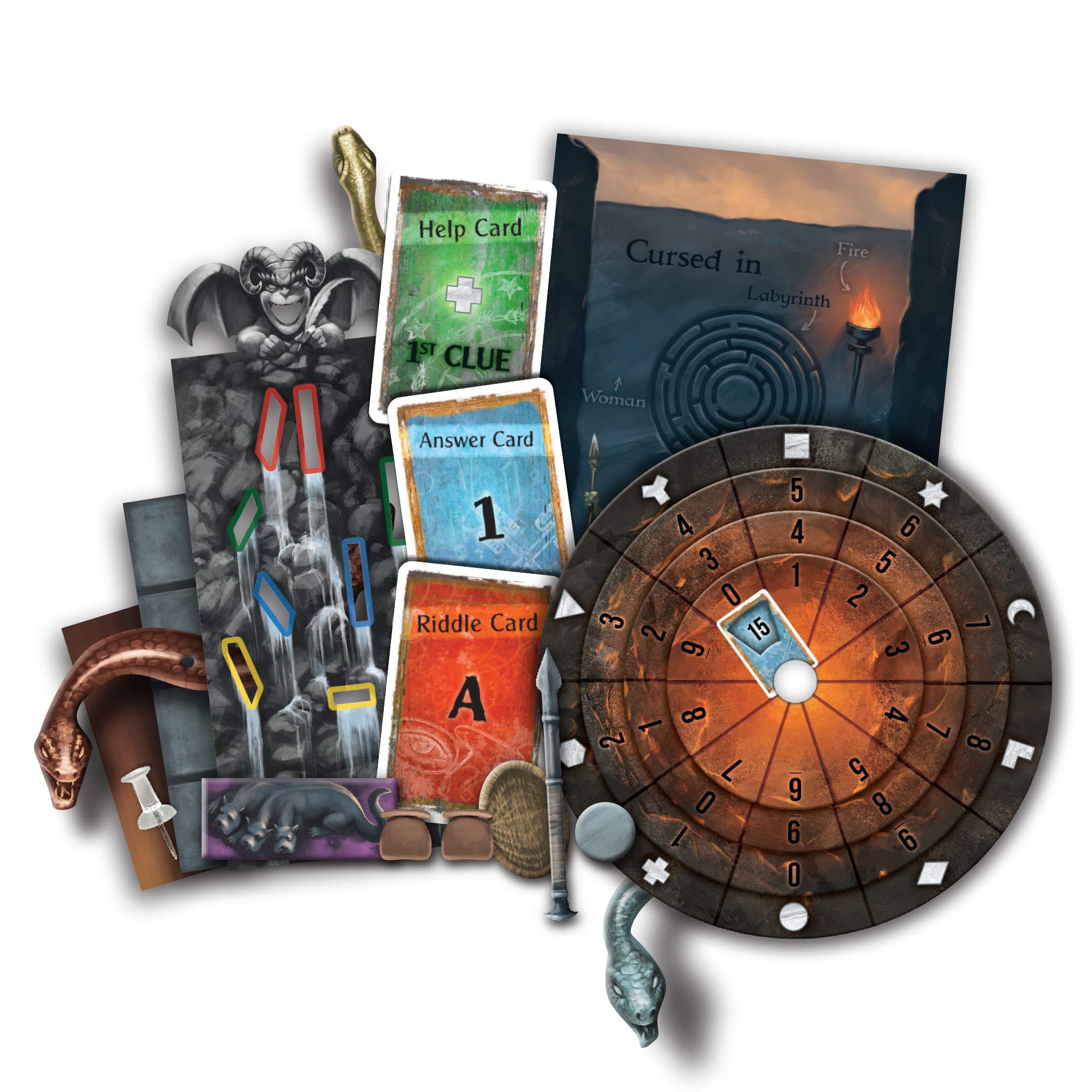 Foto 2 | Game Thames & Kosmos Exit: The Cursed Labyrinth Card (más De 10 Años) - Venta Internacional.
