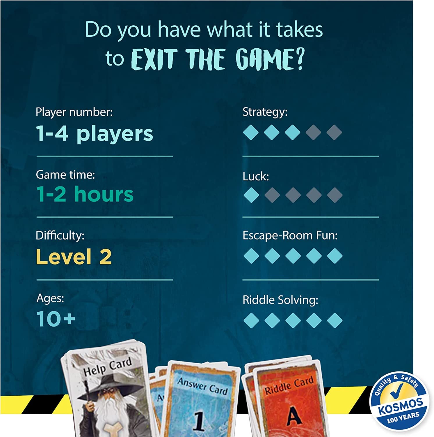 Foto 7 | Game Thames & Kosmos Exit: The Cursed Labyrinth Card (más De 10 Años) - Venta Internacional.