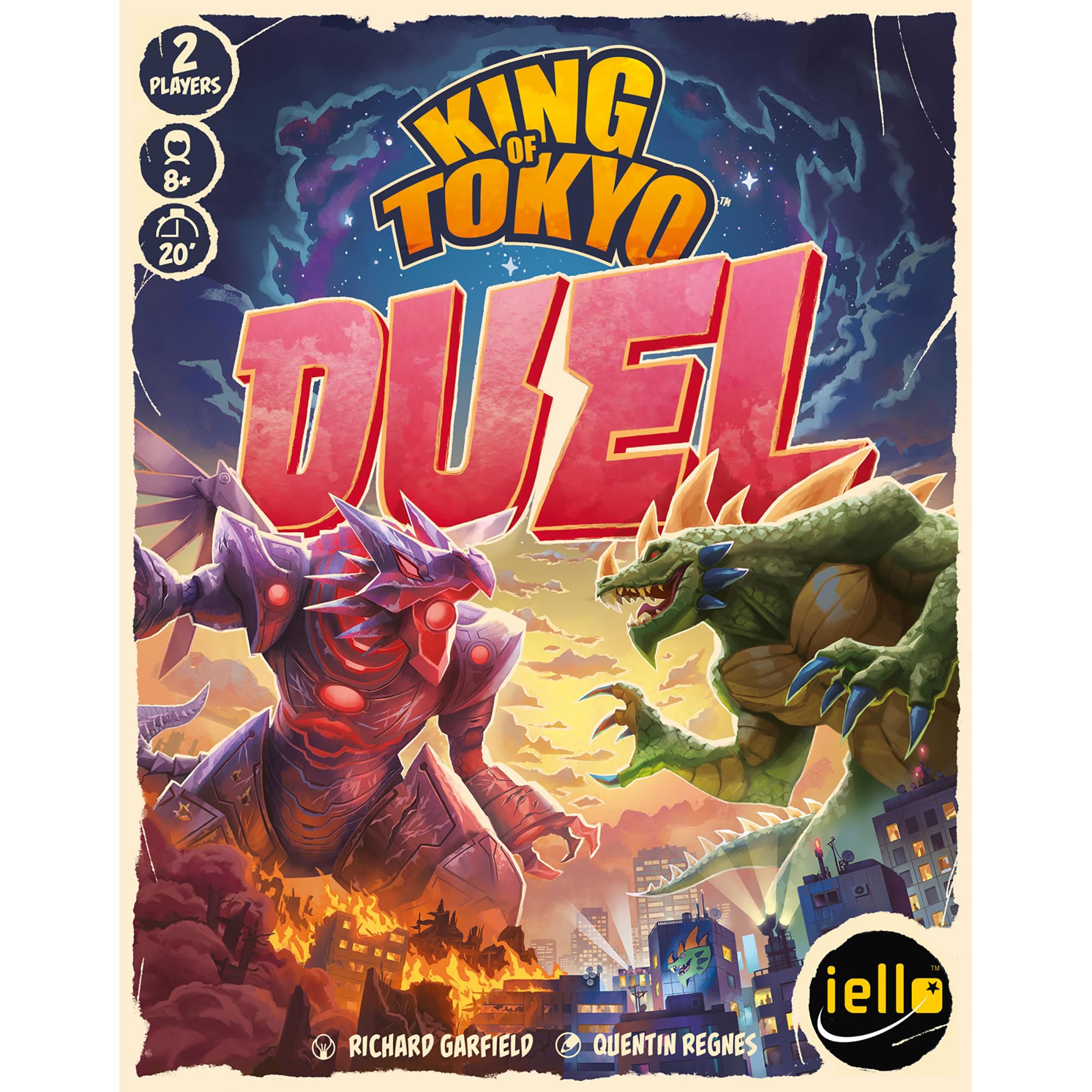 Juego De Mesa Iello King Of Tokyo: Duel Para 2 Jugadores A Partir De 8 Años - Venta Internacional.