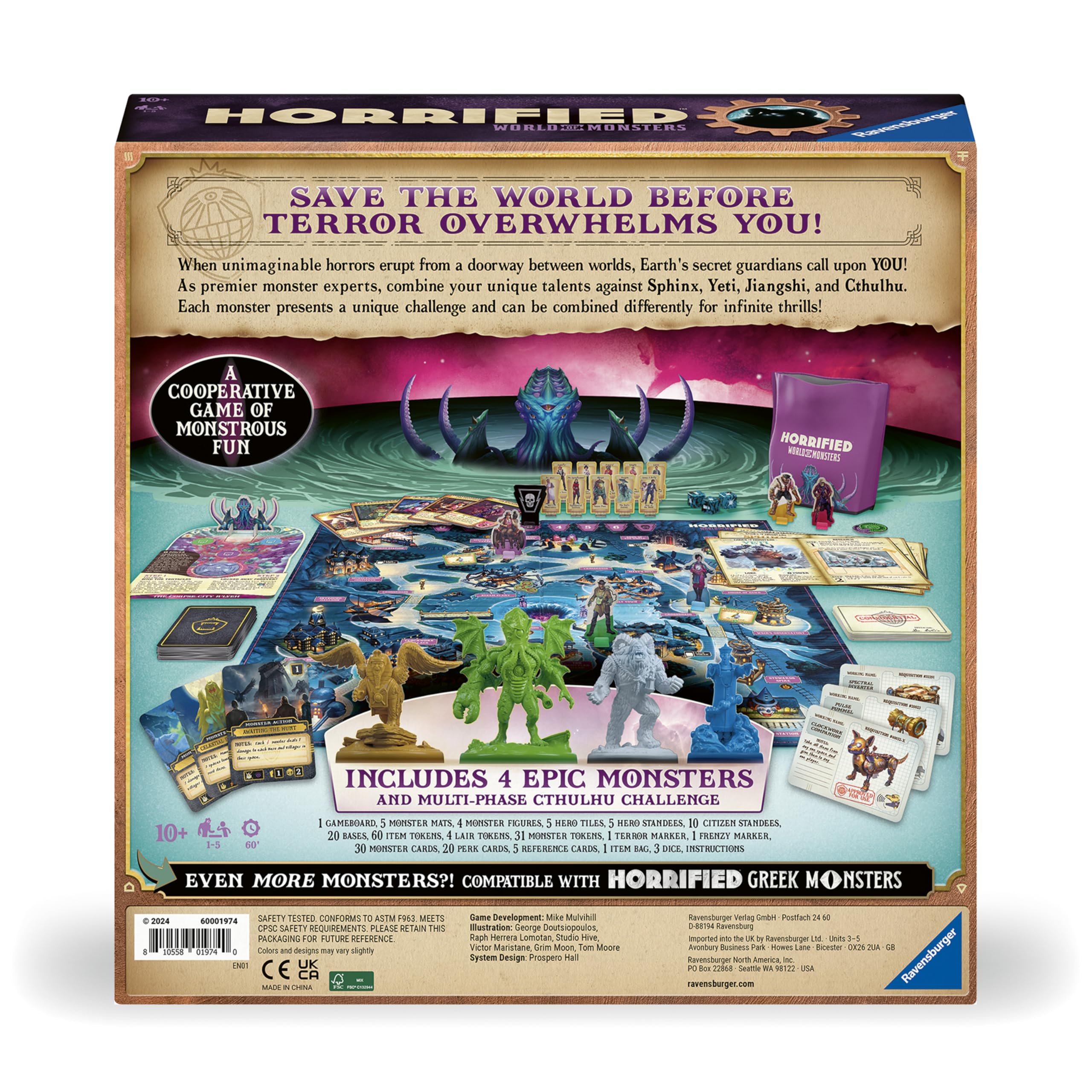 Foto 7 pulgar | Juego De Mesa Ravensburger Horrified: World Of Monsters 10+ - Venta Internacional.