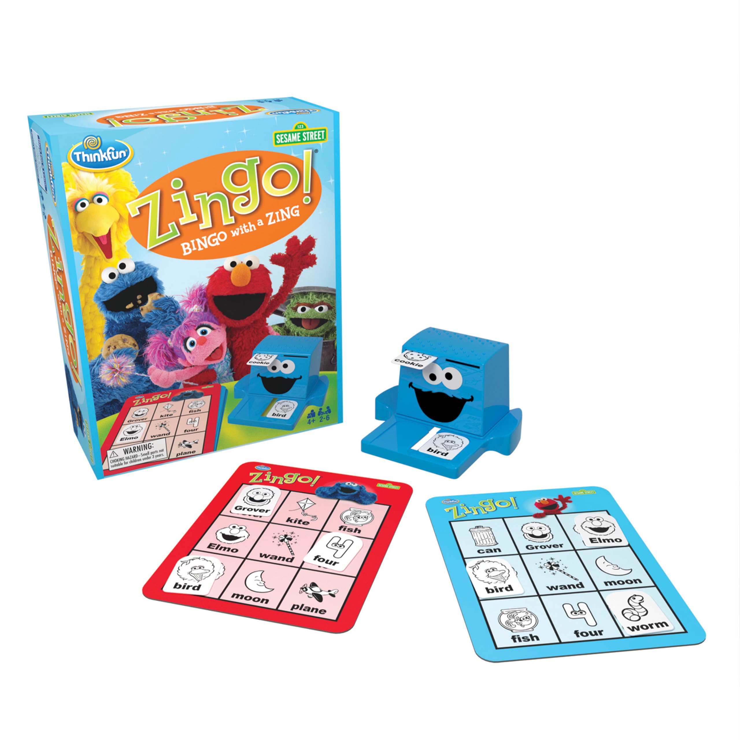Foto 2 pulgar | Juego Thinkfun Sesame Street Zingo! Desarrolle Habilidades Lingüísticas Para Mayores De 4 Años - Venta Internacional.