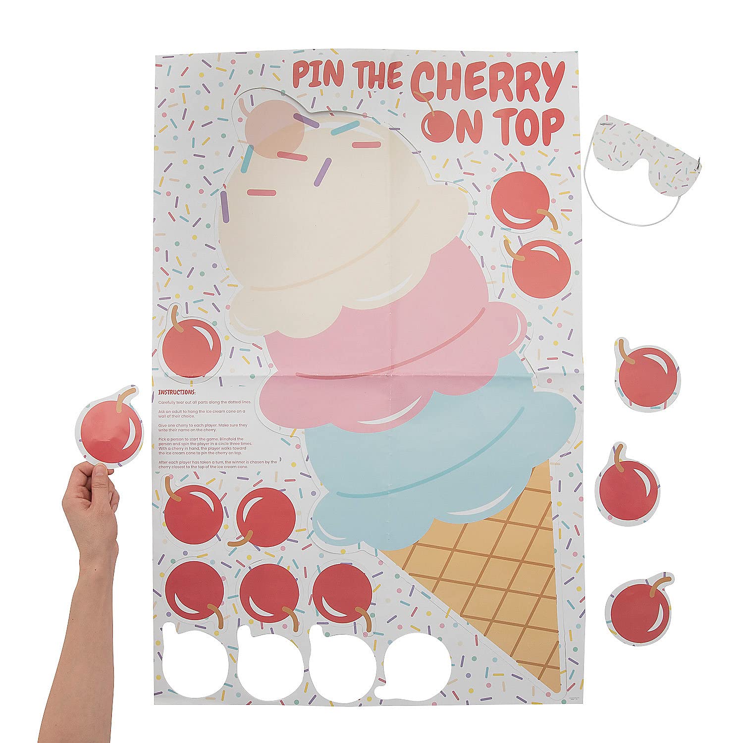 Foto 2 pulgar | El Juego Pin The Cherry On The Ice Cream Fun Express - Venta Internacional.