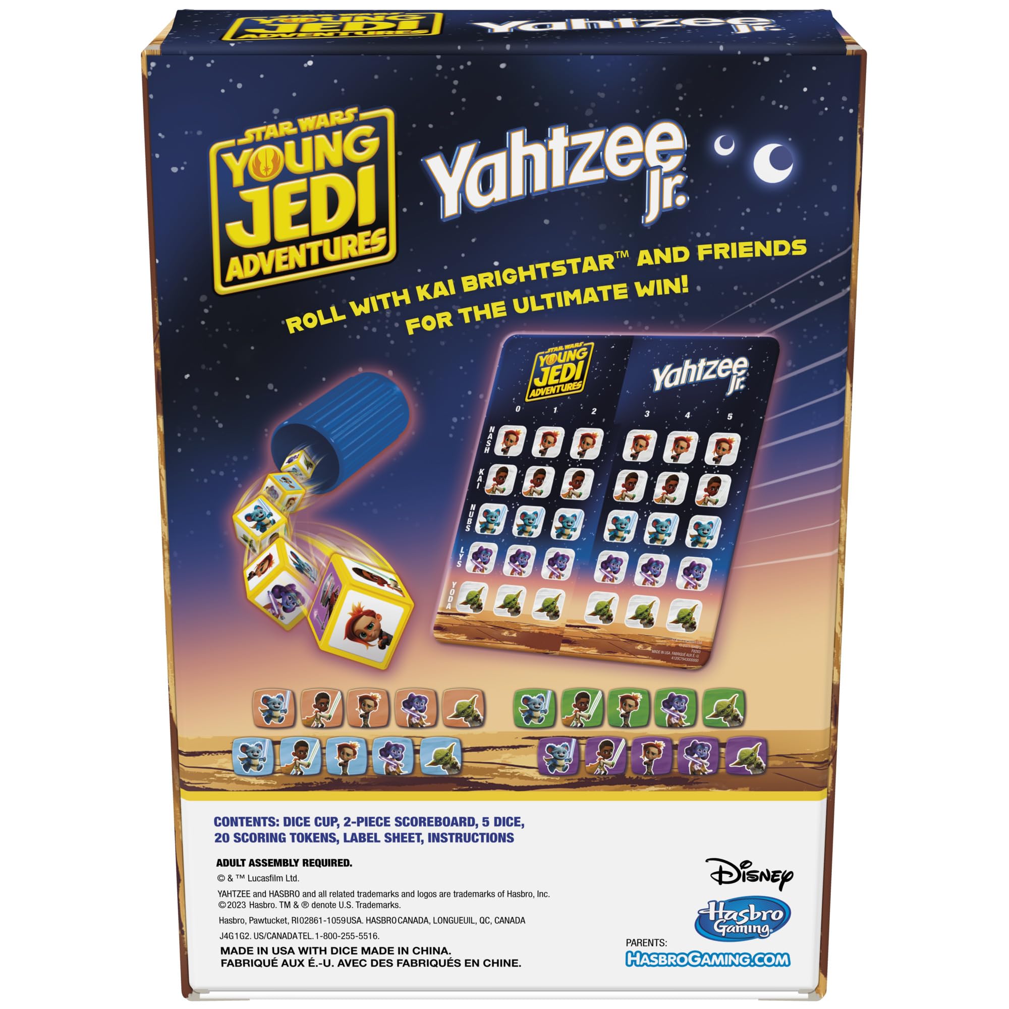 Foto 3 pulgar | Juego De Mesa Hasbro Gaming Yahtzee Jr. Star War Young Jedi - Venta Internacional.