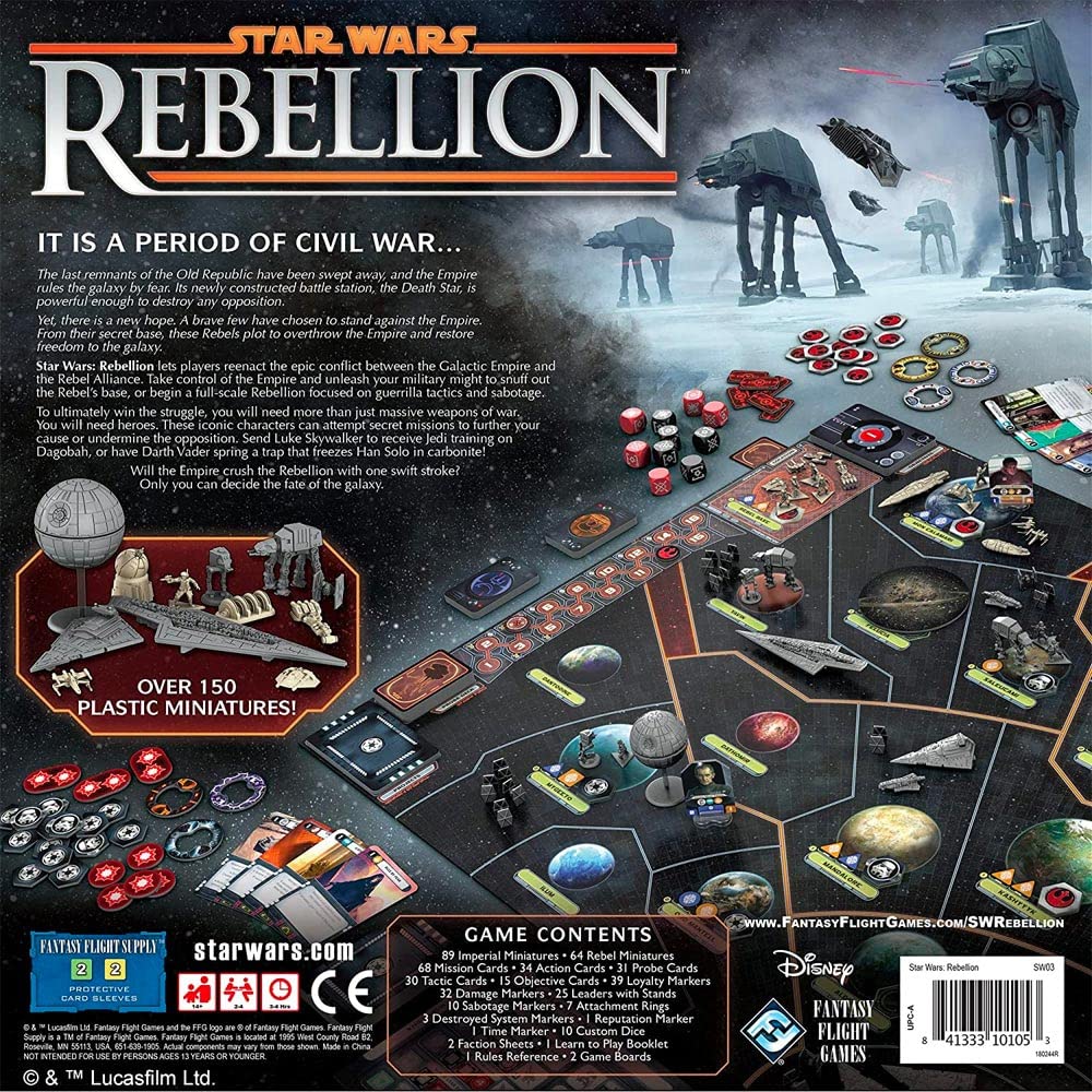 Foto 3 pulgar | Juego De Mesa Star Wars Rebellion Fantasy Flight Games - Venta Internacional.