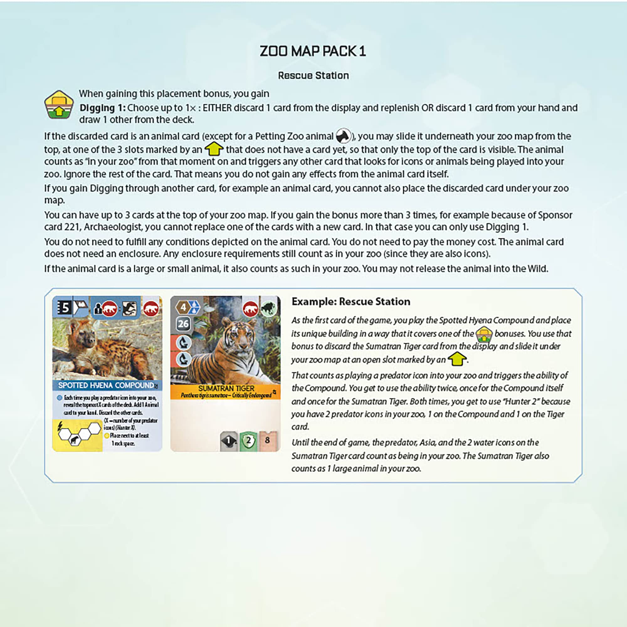 Foto 5 | Paquete De Accesorios Para Juegos Capstone Games Ark Nova Zoo Map Pack 1 - Venta Internacional.
