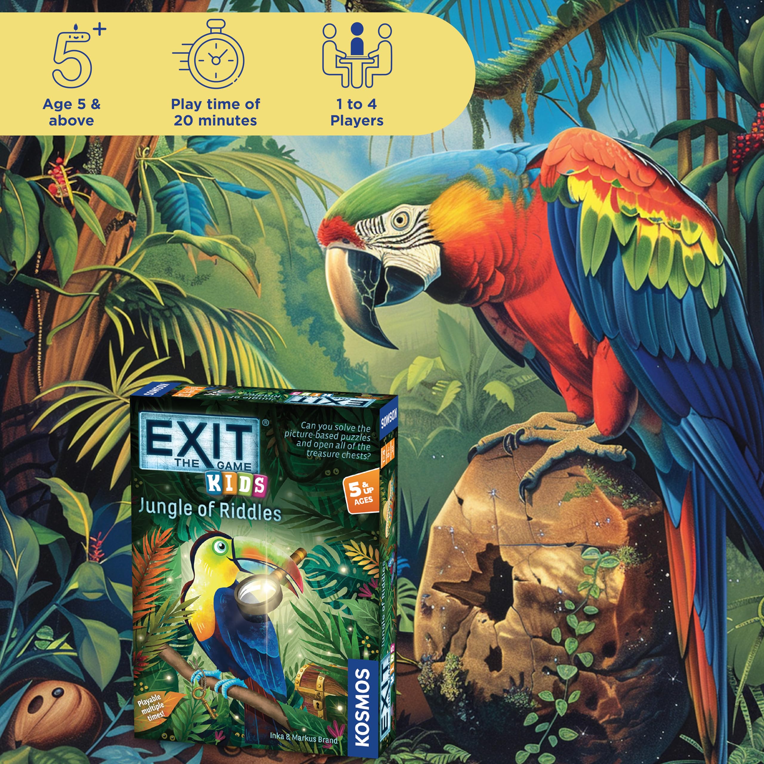 Foto 2 | Game Exit: The Game - Jungle Of Riddles | Niños Mayores De 8 Años - Venta Internacional.