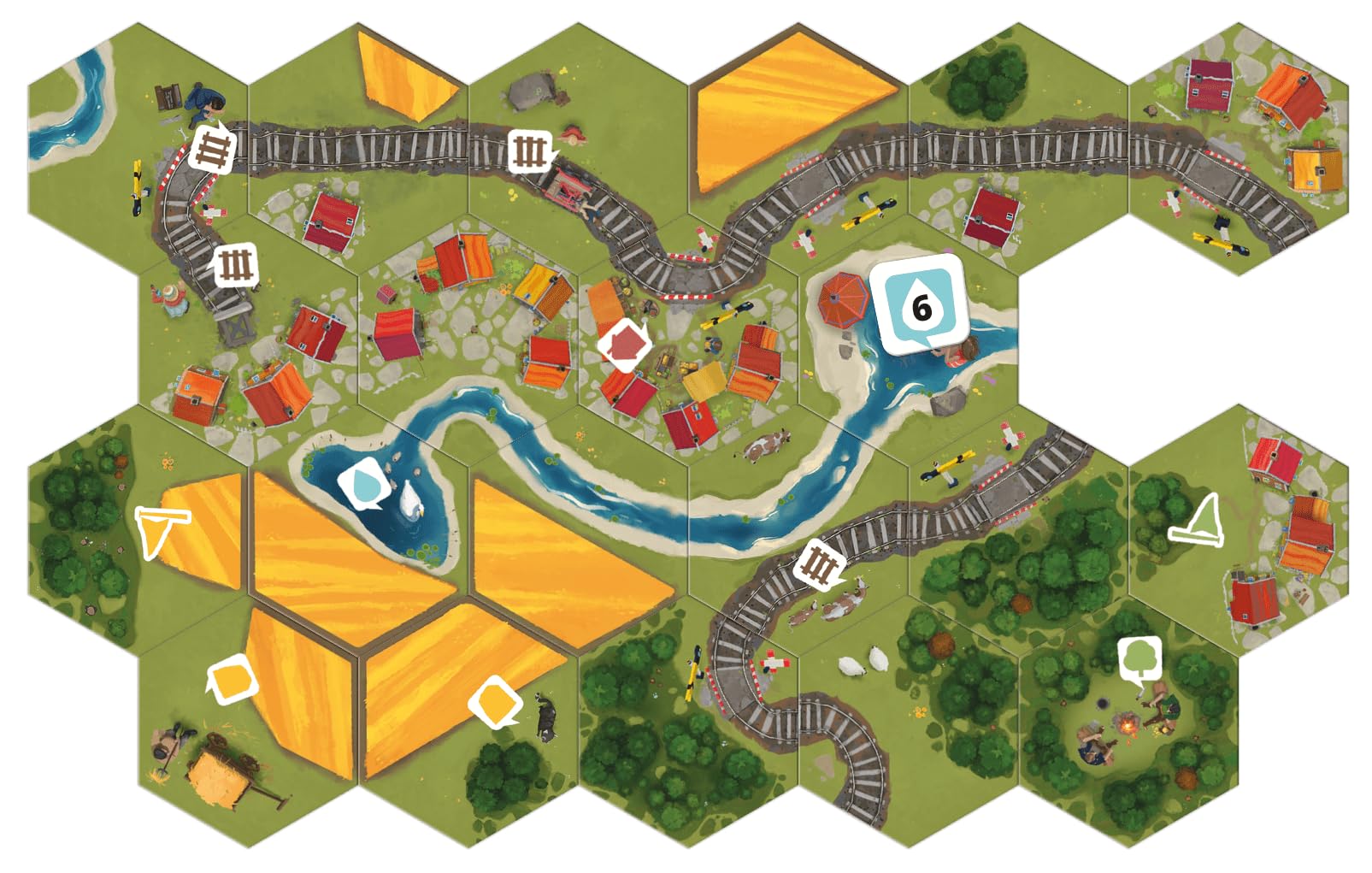 Foto 5 pulgar | Juego De Mesa Dorfromantik Us Edition Spiele Des Jahres 2023 - Venta Internacional.
