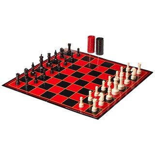 Foto 2 | Set De Juego Pressman Chess/checkers/backgammon 3 En 1 - Venta Internacional.