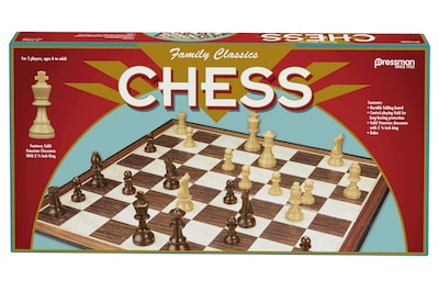 Foto 1 | Juego De Ajedrez Pressman Family Classics Con Tablero Plegable Y Piezas - Venta Internacional.
