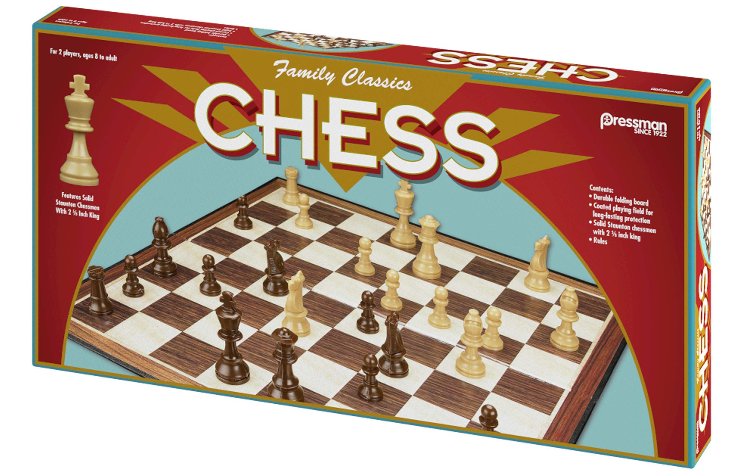 Foto 3 pulgar | Juego De Ajedrez Pressman Family Classics Con Tablero Plegable Y Piezas - Venta Internacional.