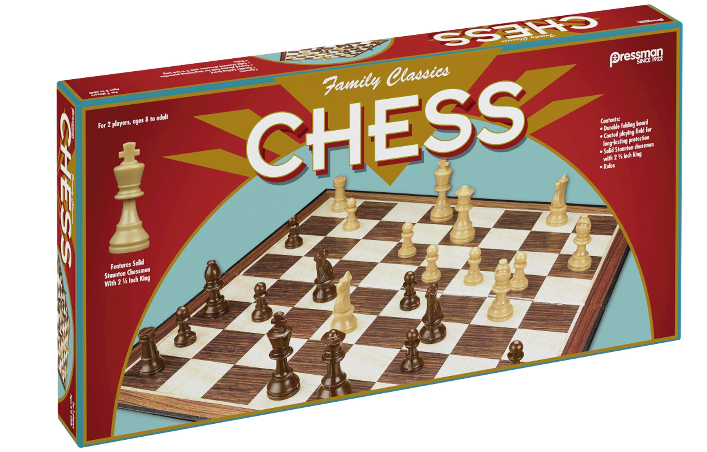 Foto 6 pulgar | Juego De Ajedrez Pressman Family Classics Con Tablero Plegable Y Piezas - Venta Internacional.