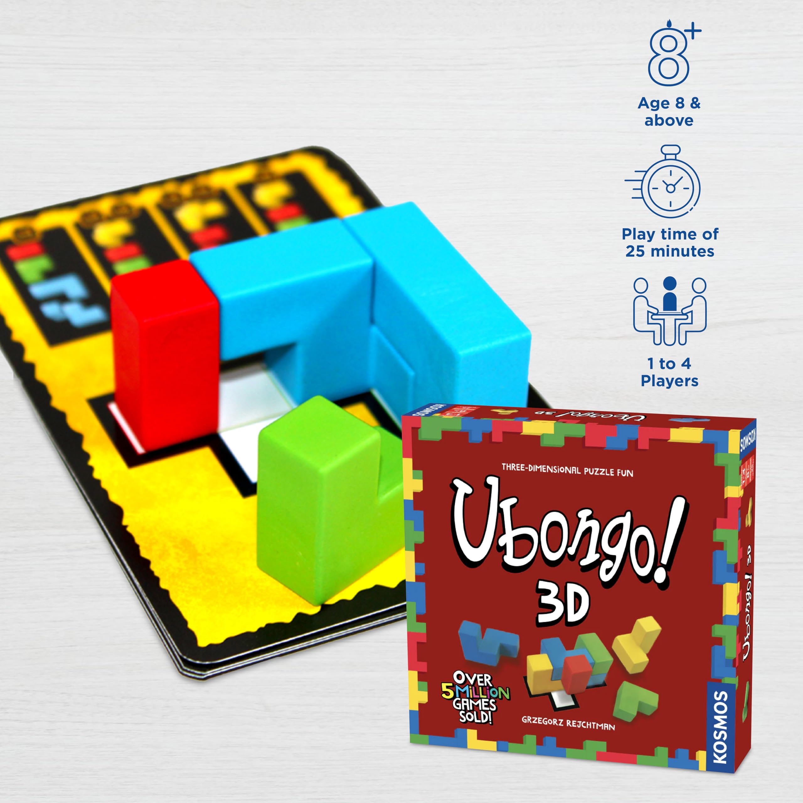 Foto 2 | Juego De Rompecabezas Geométrico Thames & Kosmos Ubongo 3d - Venta Internacional.
