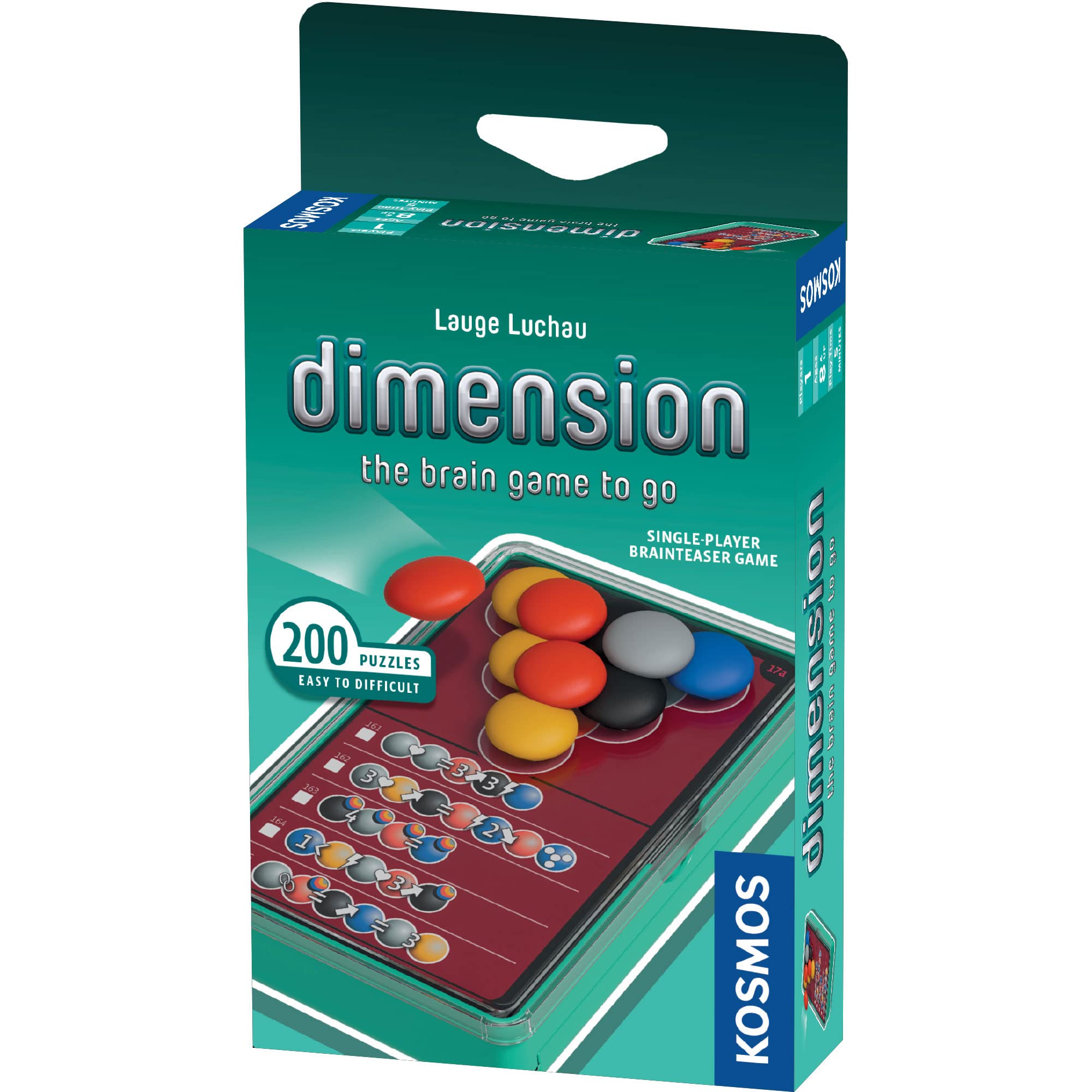 Game Dimension The Brain Game To Go Brainteasers Para 1 Jugador - Venta Internacional.
