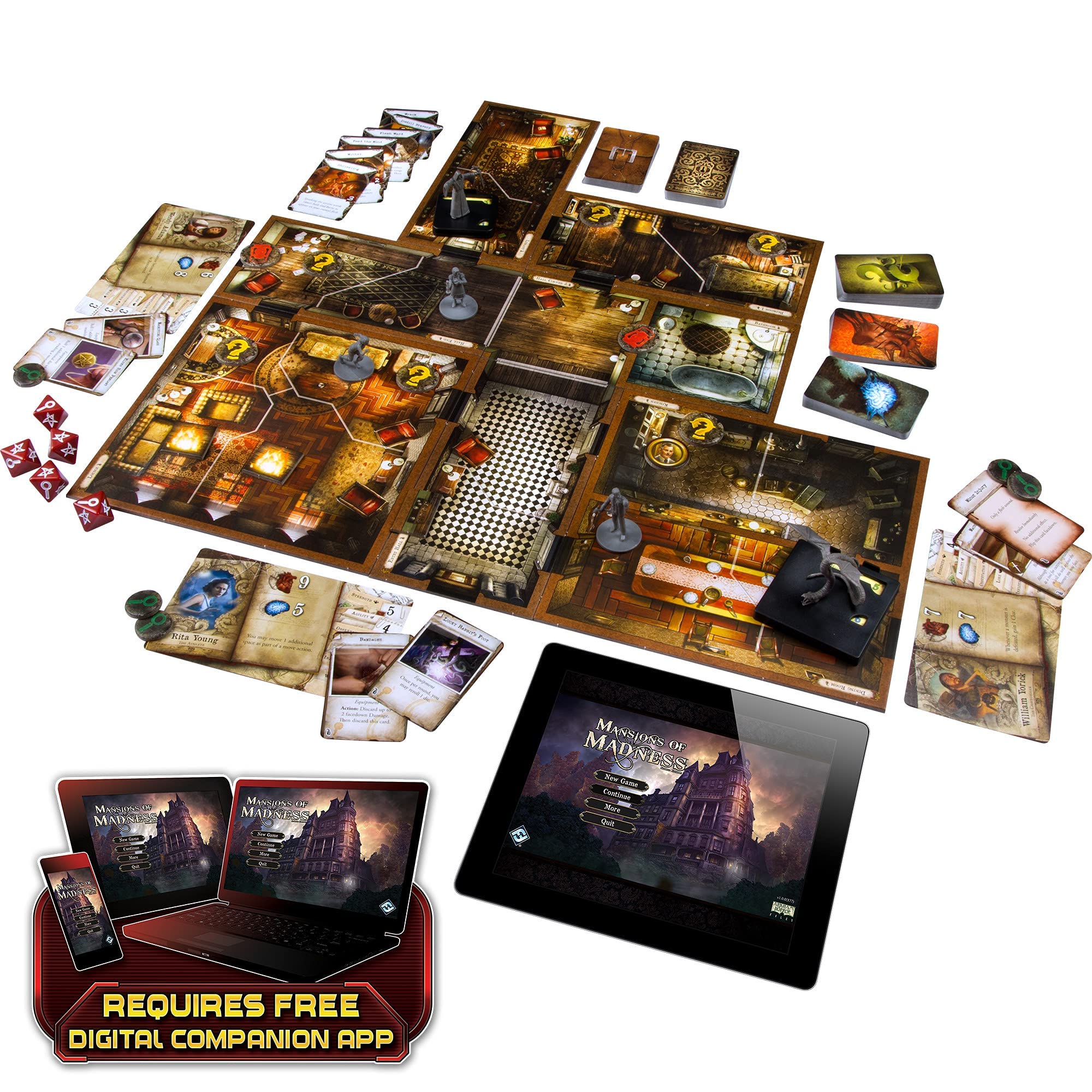 Foto 4 pulgar | Juego De Mesa Fantasy Flight Mansions Of Madness 2nd Ed Base - Venta Internacional.