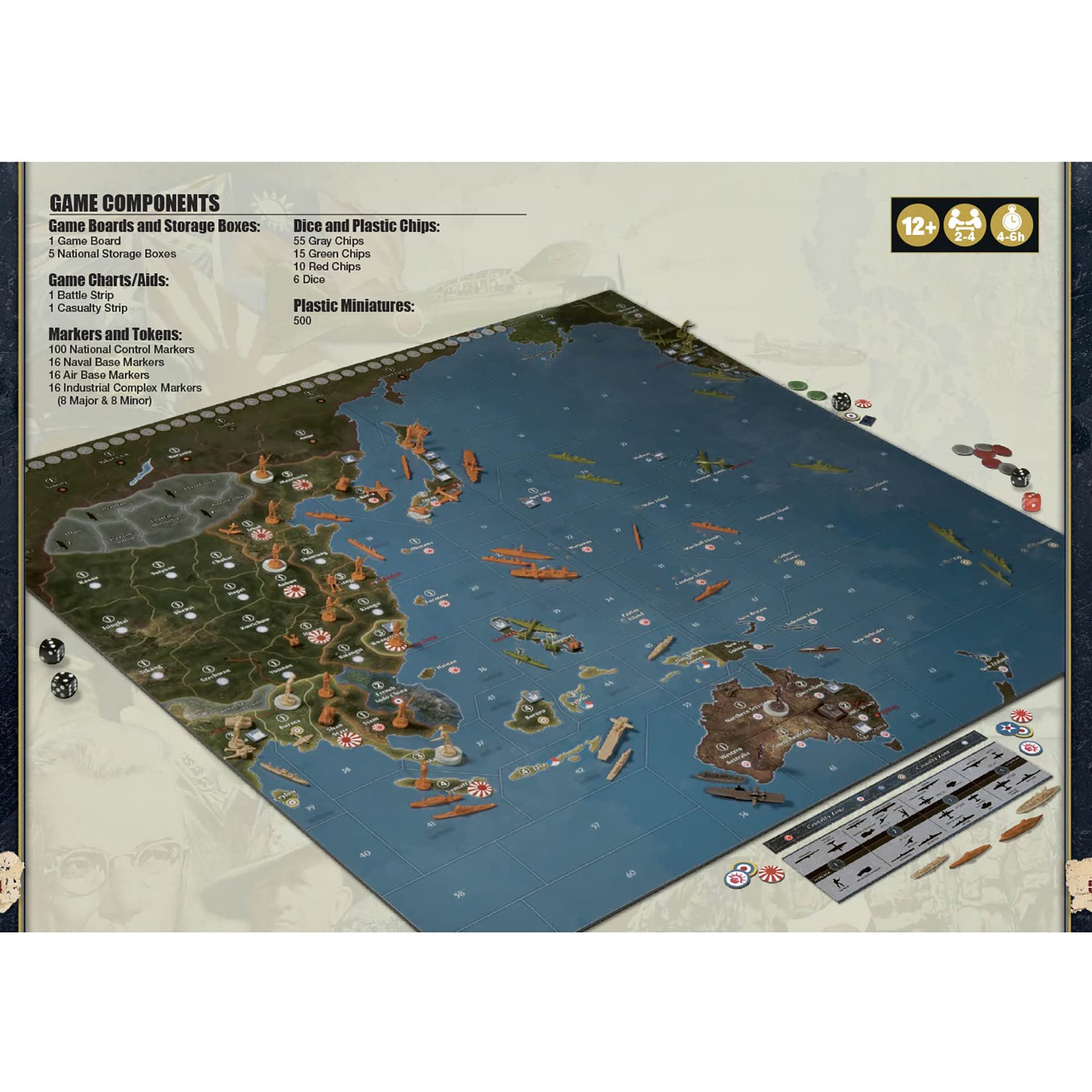 Foto 3 pulgar | Juego De Mesa Renegade Axis & Allies: 1940 Pacific 2nd Ed Age 12+ - Venta Internacional.