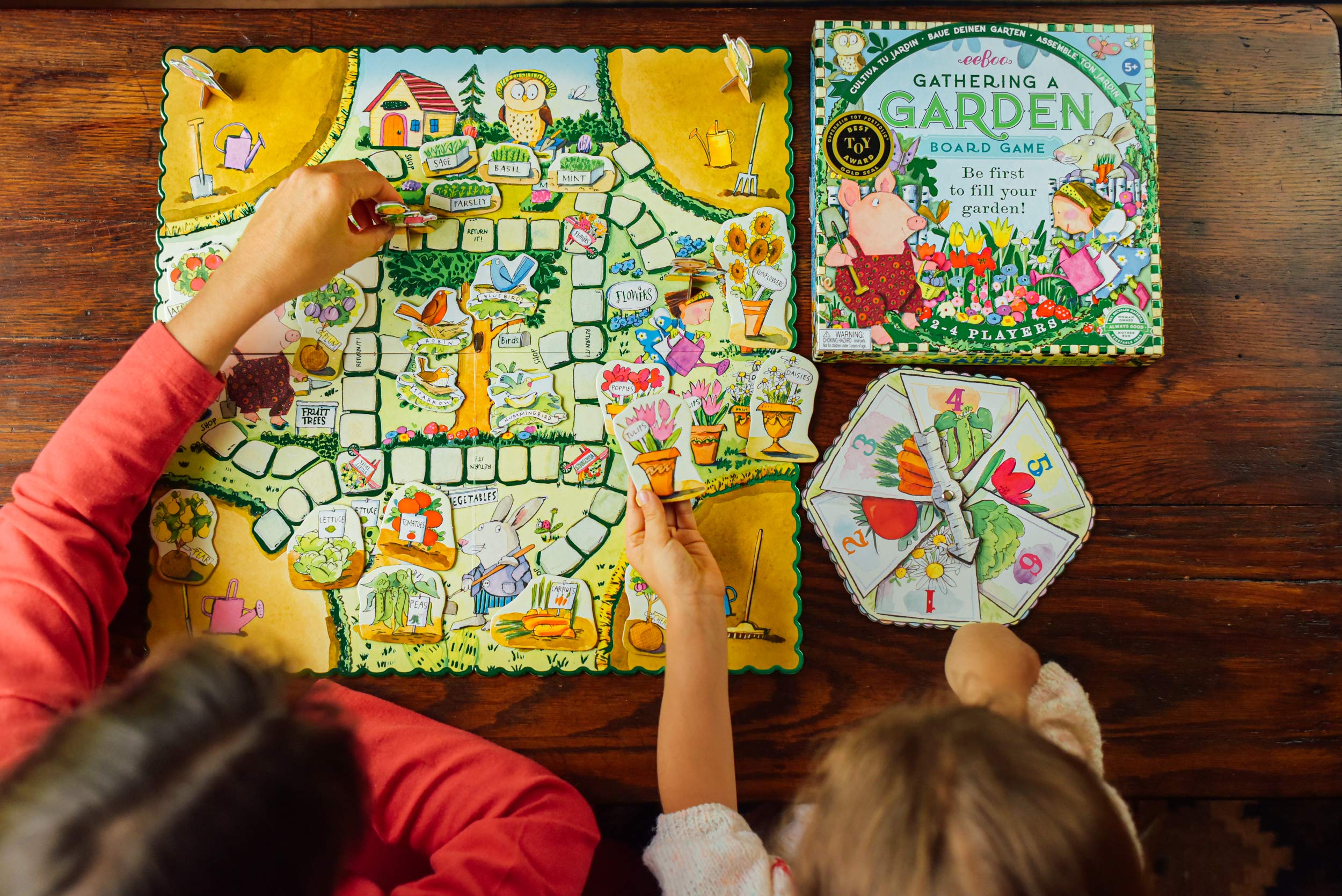 Foto 4 pulgar | Juego De Mesa Eeboo Gathering A Garden Educational 5+ Years - Venta Internacional.