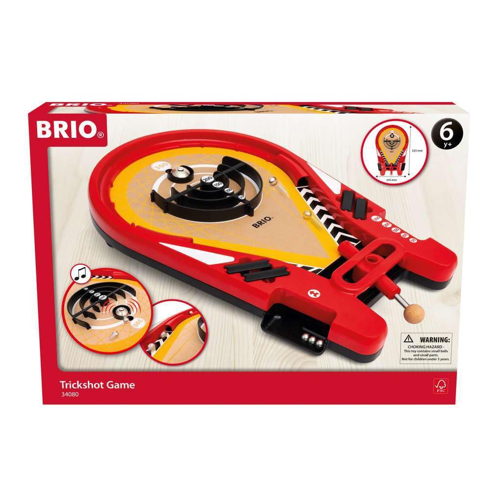 Juego De Pinball Brio 34080 Trickshot Classic Para Niños Mayores De 6 Años - Venta Internacional.