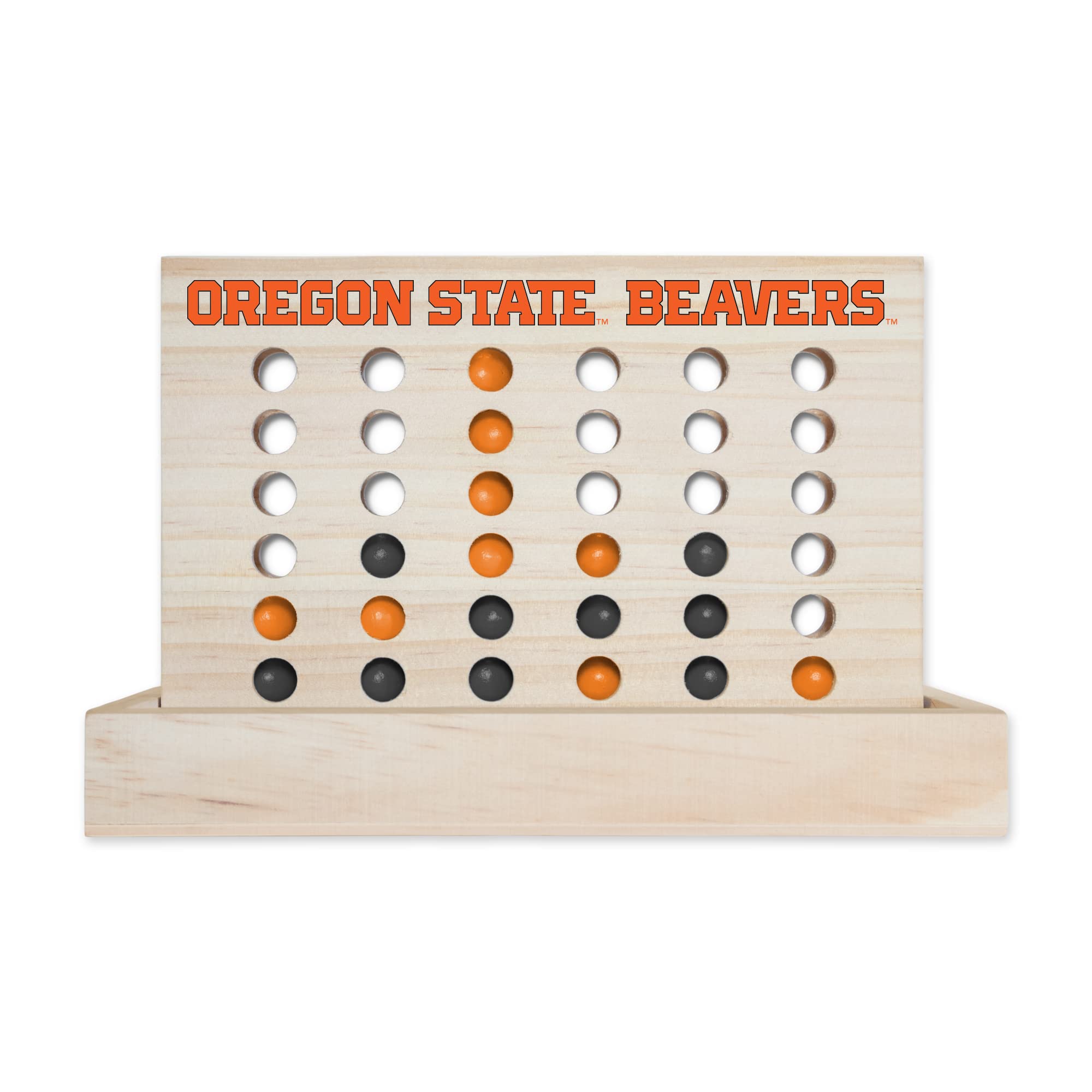 Foto 1 | Juego De Mesa Rico Industries Ncaa Oregon State Beavers 4 En Fila - Venta Internacional.
