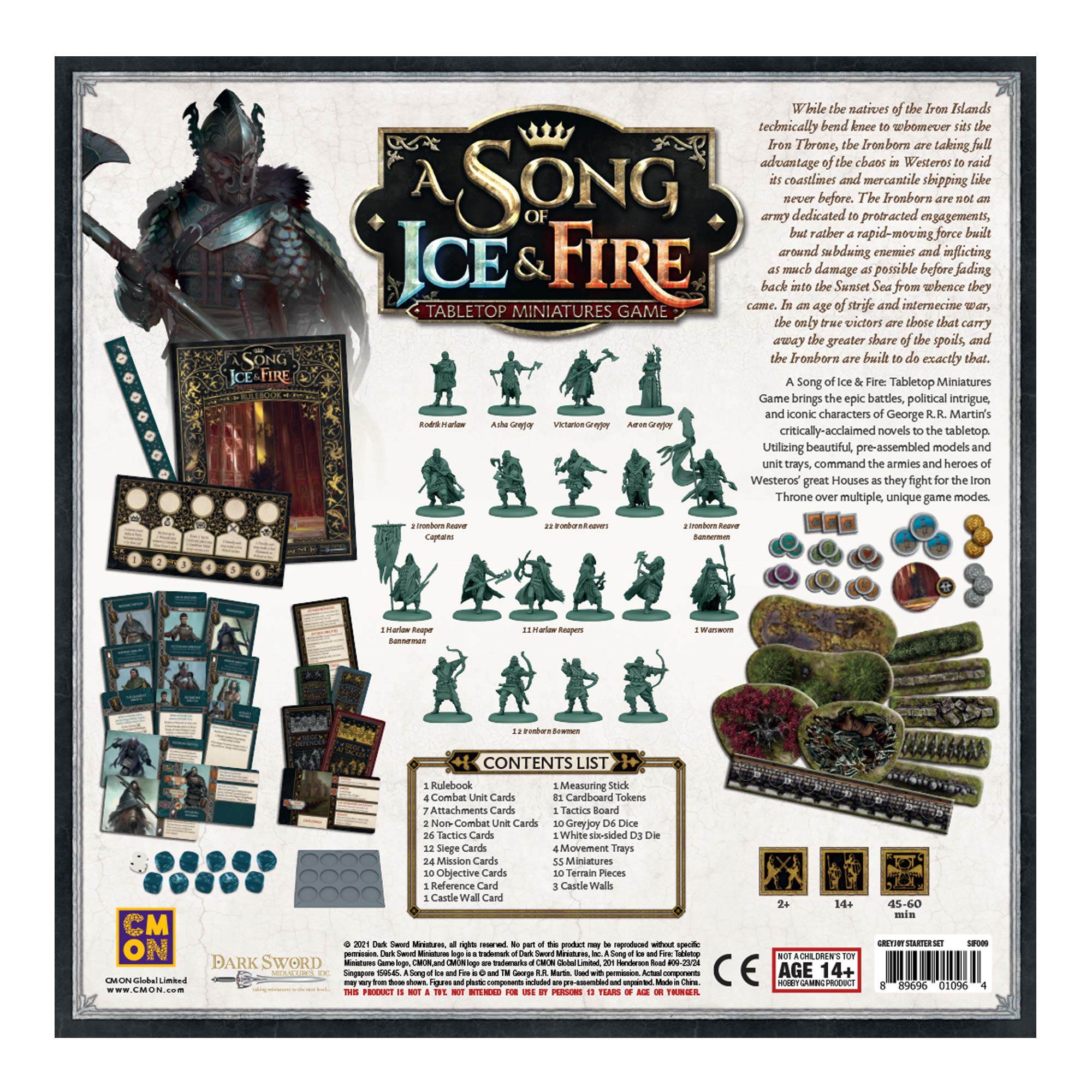 Foto 4 pulgar | Juego De Estrategia Cmon Canción De Hielo Y Fuego House Greyjoy - Venta Internacional.