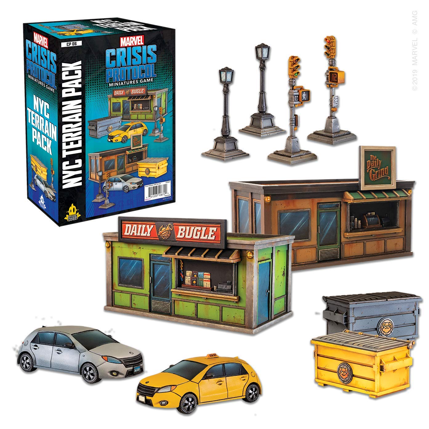 Foto 3 pulgar | Juego De Batalla En Miniaturas Marvel Crisis Protocol Nyc Terrain Pack - Venta Internacional.