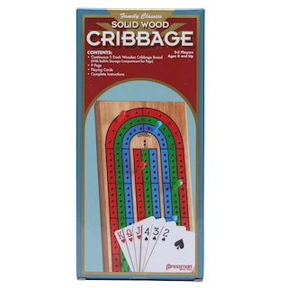 Foto 1 | Tabla De Cribbage Pressman Family Classics De Madera Maciza Con Almacenamiento - Venta Internacional.