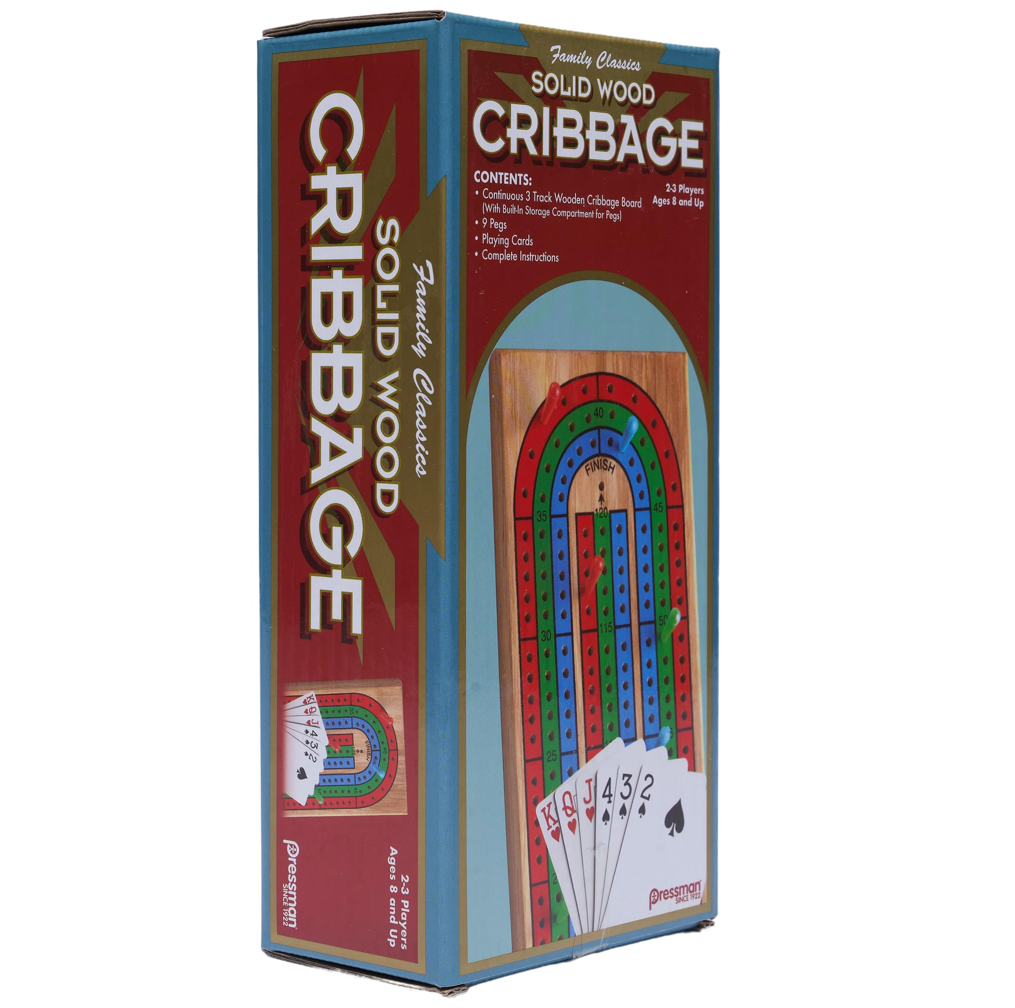 Foto 6 pulgar | Tabla De Cribbage Pressman Family Classics De Madera Maciza Con Almacenamiento - Venta Internacional.