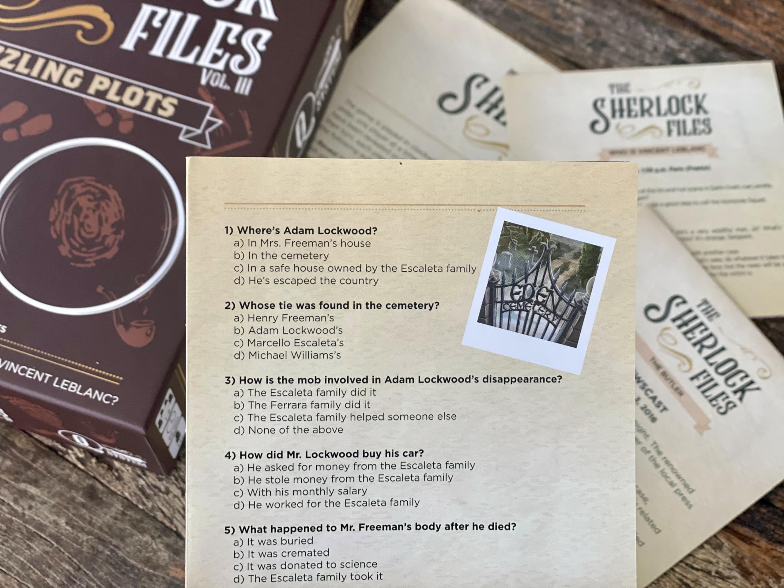 Foto 5 pulgar | Juego De Mesa Indie Boards And Cards The Sherlock Files: Puzzling Plots - Venta Internacional.