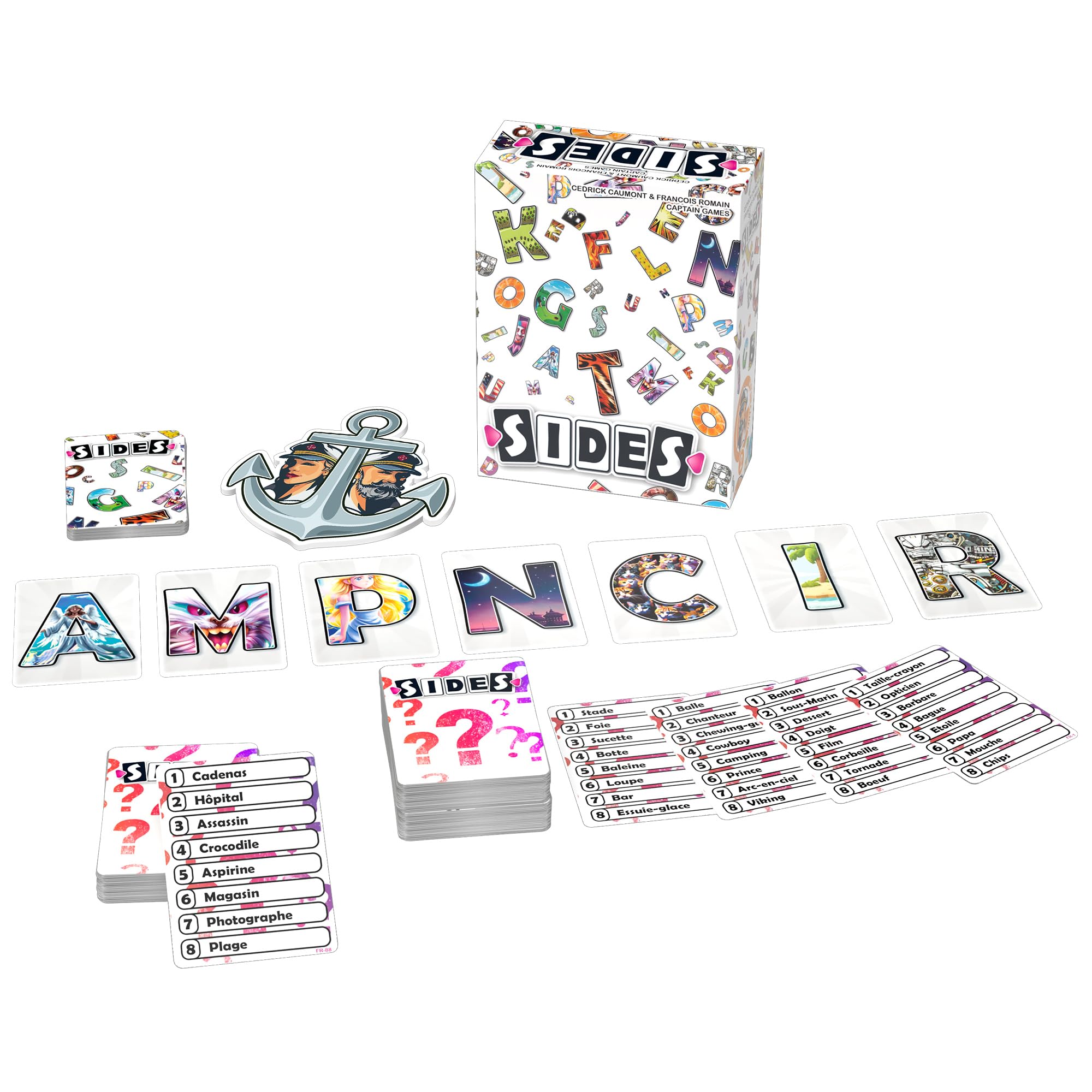 Foto 2 | Juego De Mesa Sides: Desafío De Adivinación De Palabras Para Niños Y Adultos Mayores De 10 Años - Venta Internacional.