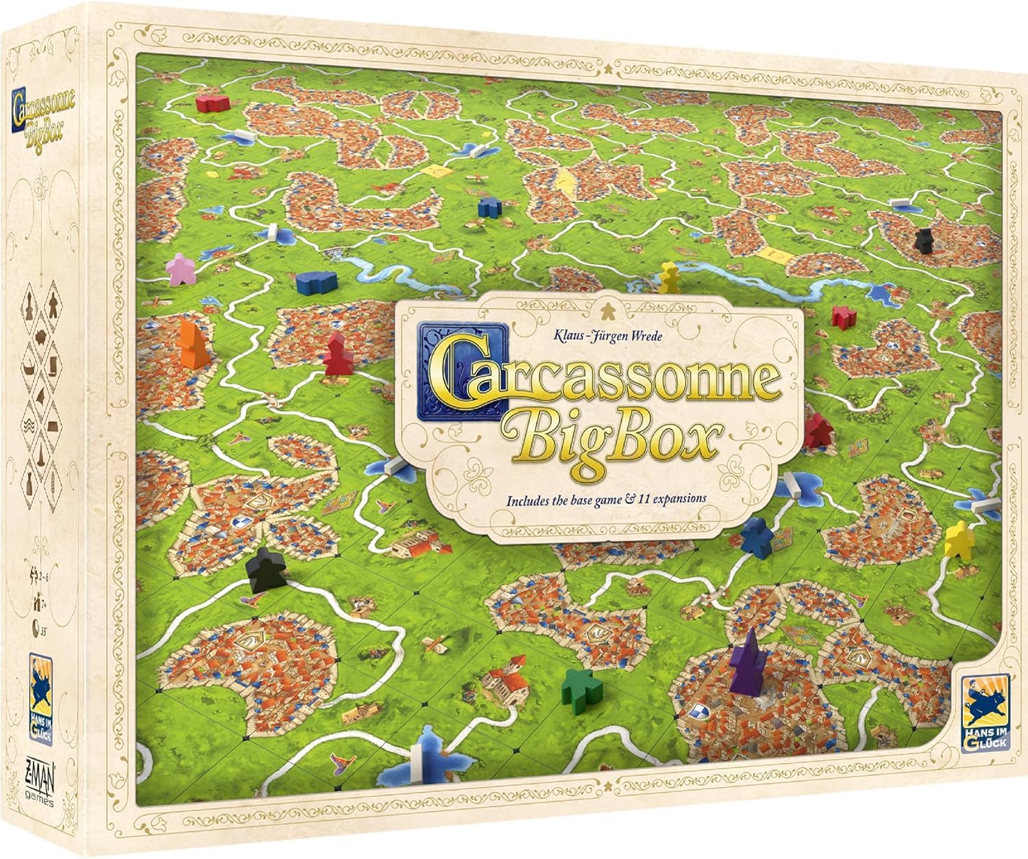 Juego De Mesa Carcassonne Big Box Edición 2022 Con 11 Expansiones - Venta Internacional.