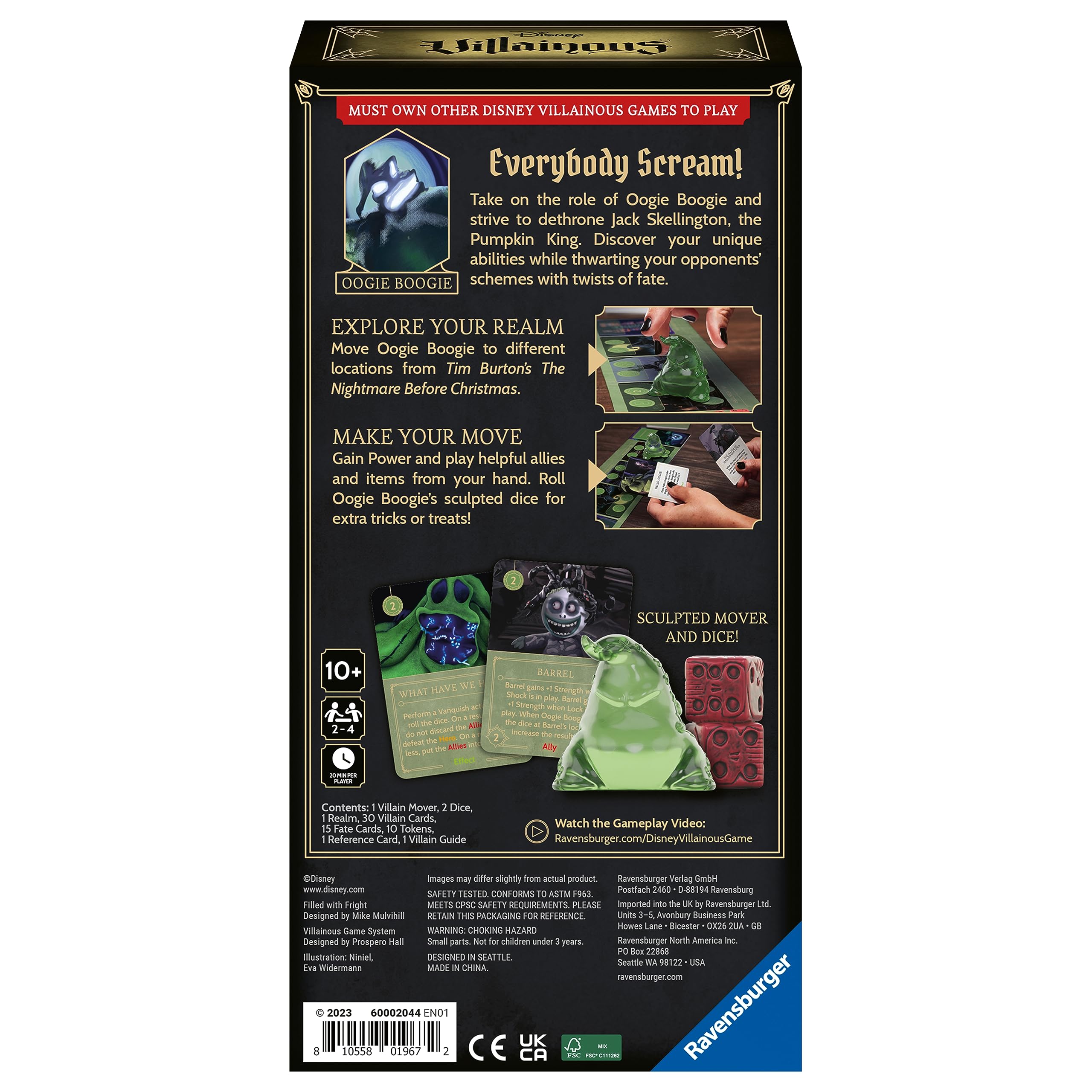 Foto 7 pulgar | Juego De Mesa Ravensburger Disney Villainous Filled With Fright - Venta Internacional.