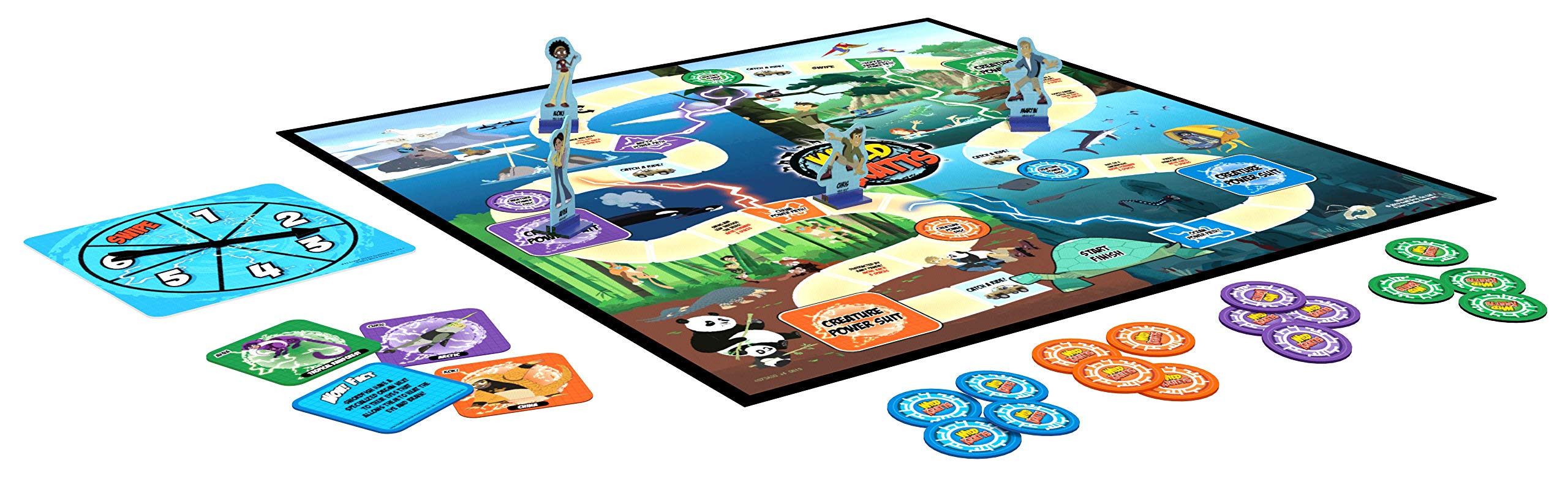 Foto 5 pulgar | Juego De Mesa Pressman Wild Kratts Race Around The World 5+ - Venta Internacional.