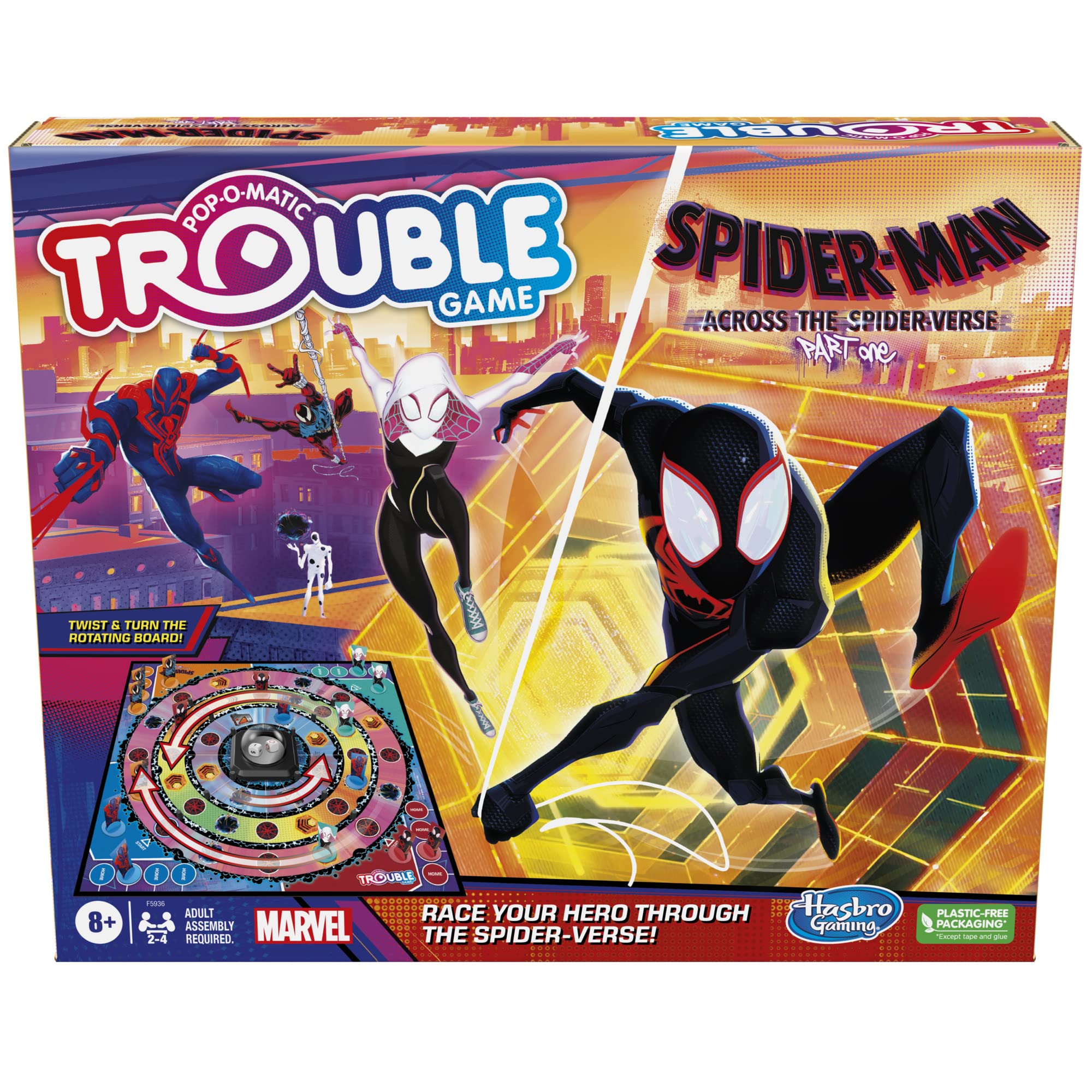 Foto 2 pulgar | Juego De Mesa Hasbro Gaming Trouble: The Spider-verse Edition - Venta Internacional.